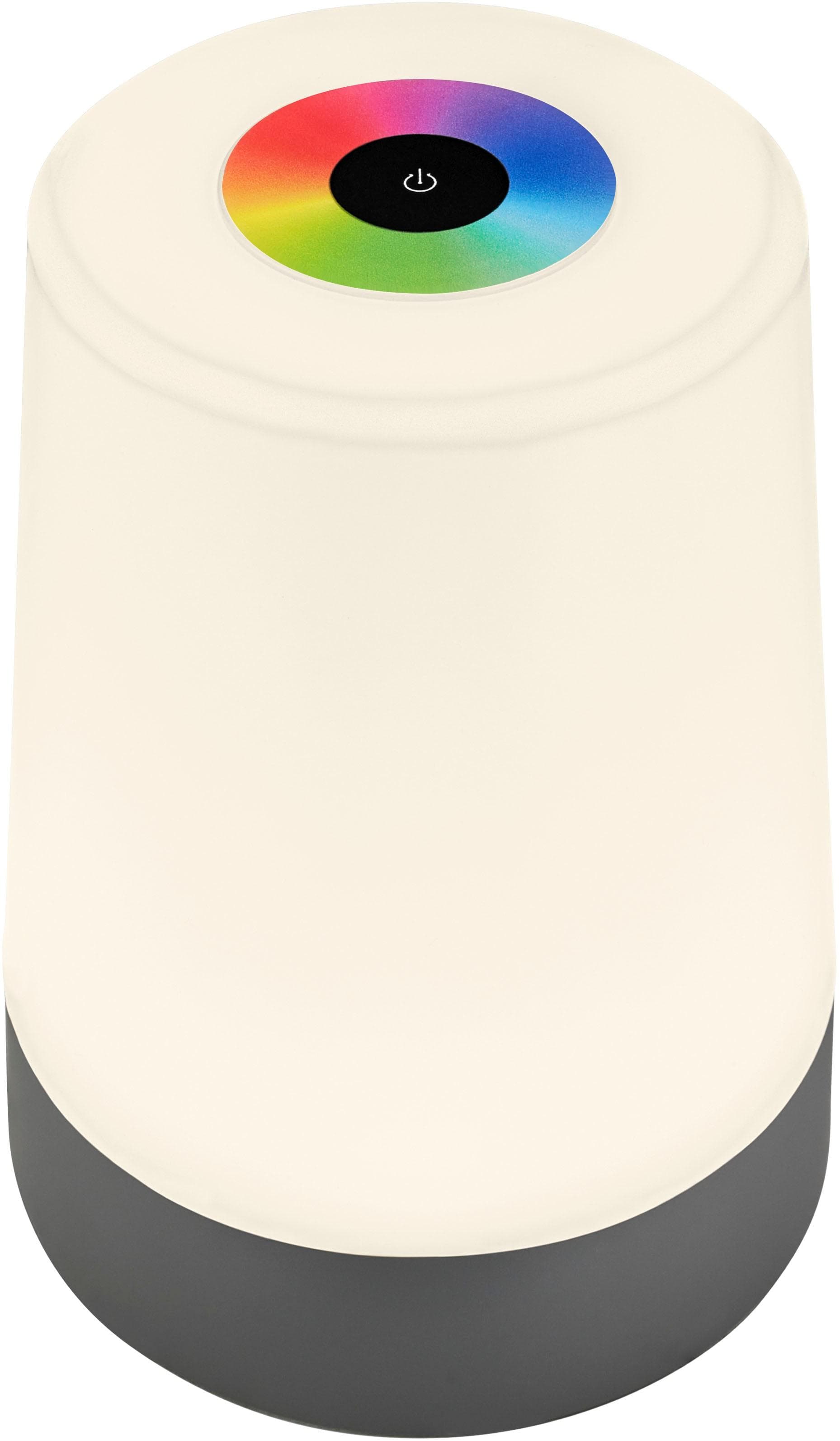 Briloner Leuchten LED Außen-Tischleuchte NUBUSI Anthrazit Touchdimmer