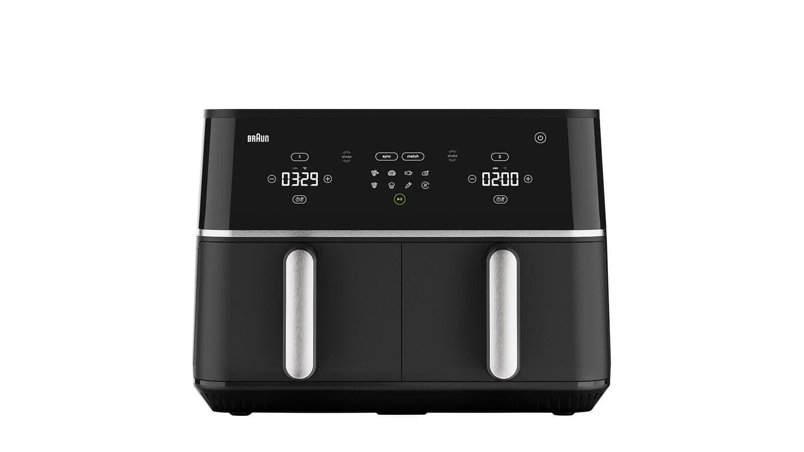 BRAUN Heißluftfritteuse TwinCook TD 5030 I BK Schwarz