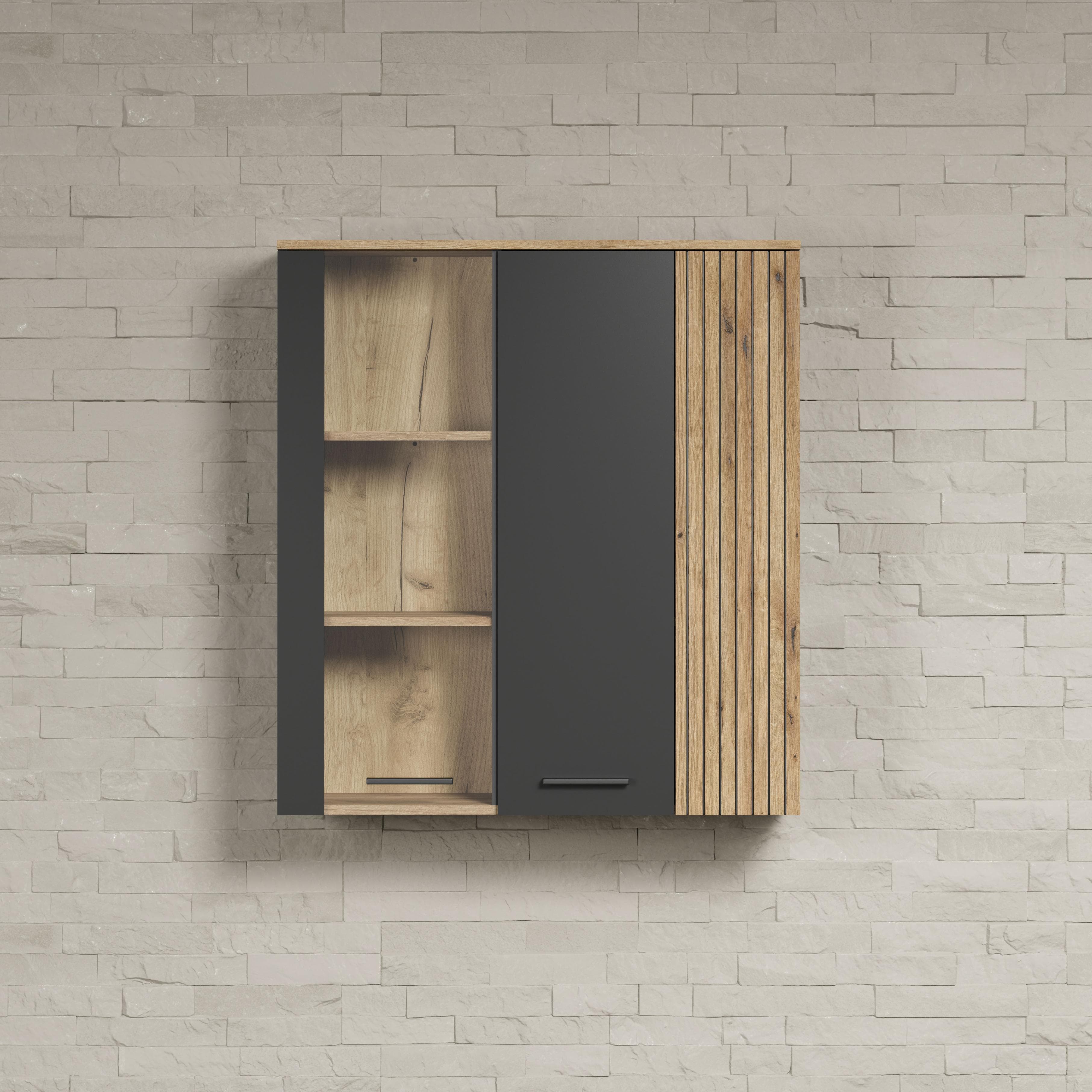 Akustik-Hängevitrine mit Tür