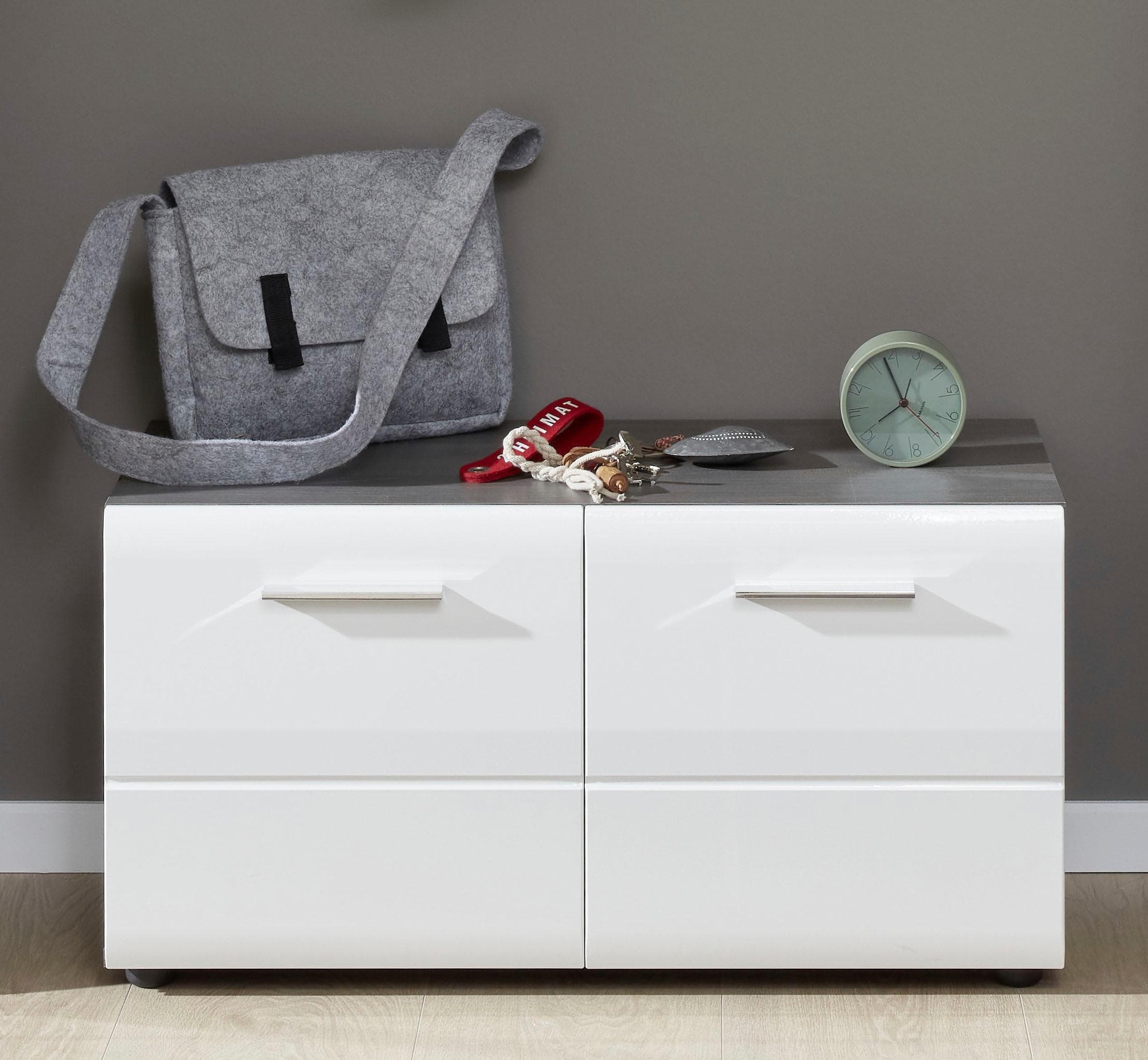 Sitzbank mit Schuhschrank - Stauraum für 8 Paar