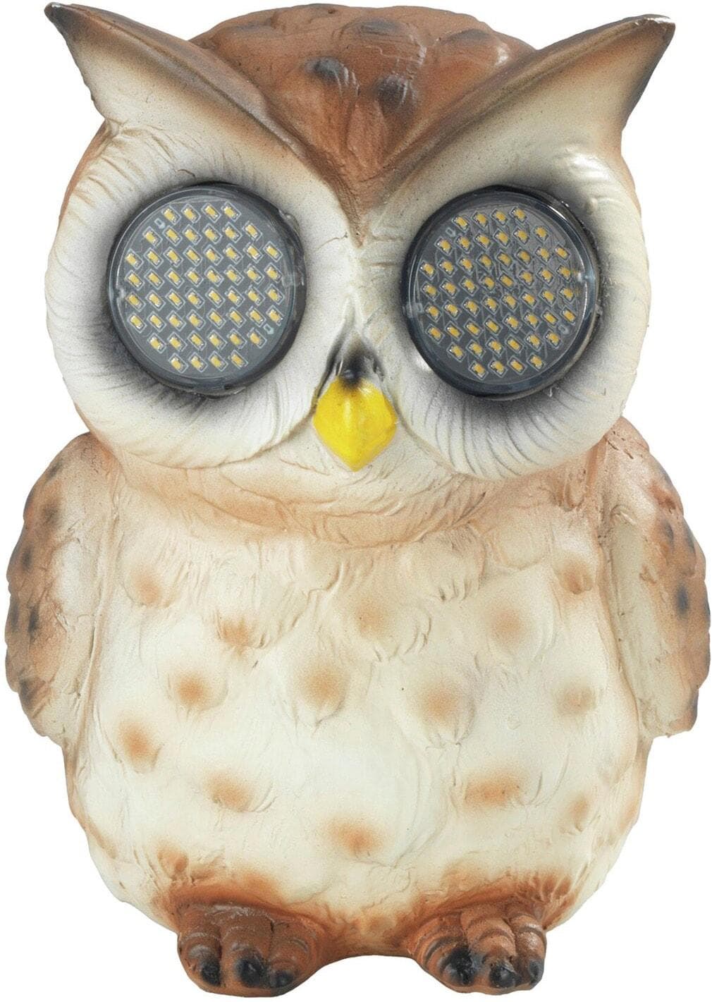 MAXIMEX LED Dekofigur Eule Solar Gartenfigur Blinky Eyes