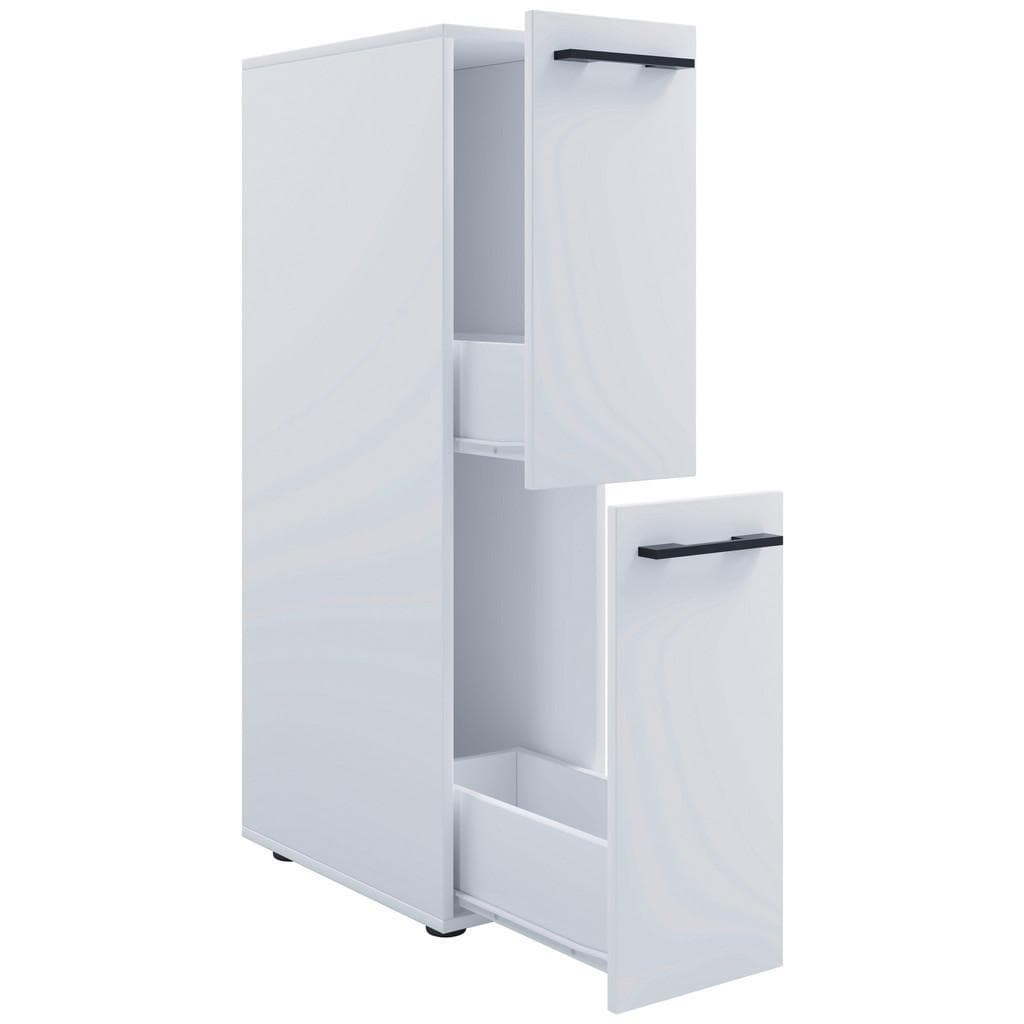 VCM Midischrank Holz Badmöbel Weiß Raumteiler