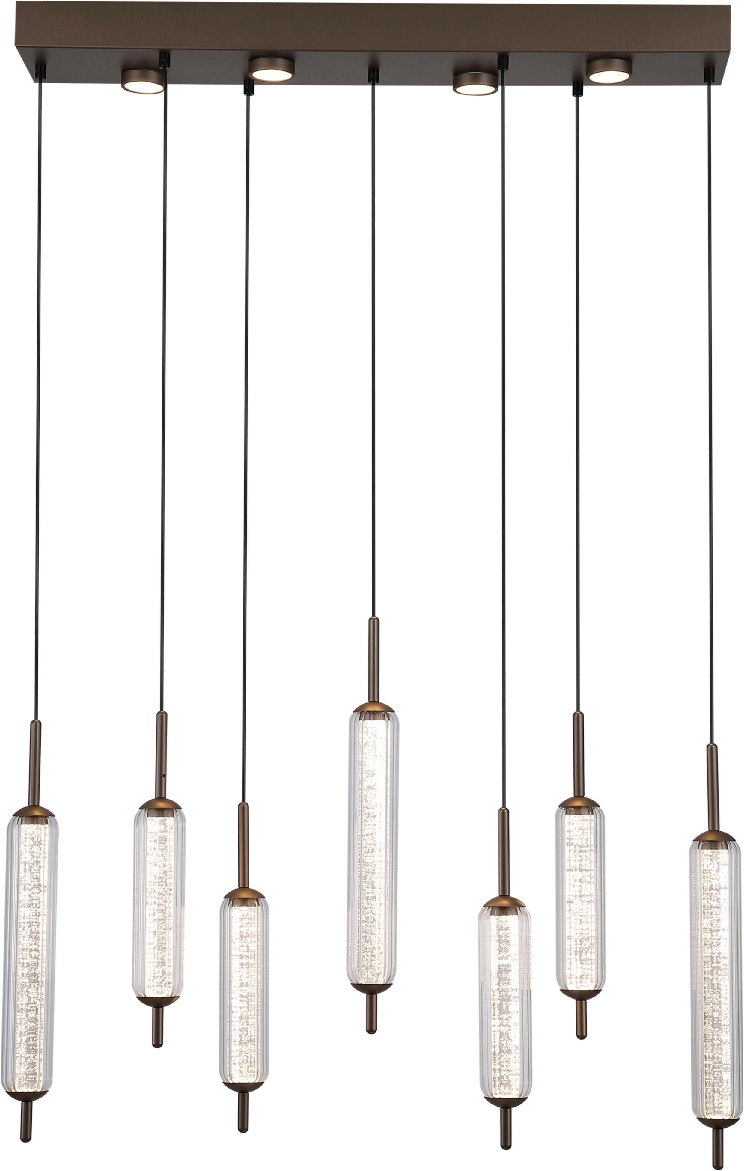 SEARCHLIGHT LED Pendelleuchte Cattail 7Lt Latte-Glas