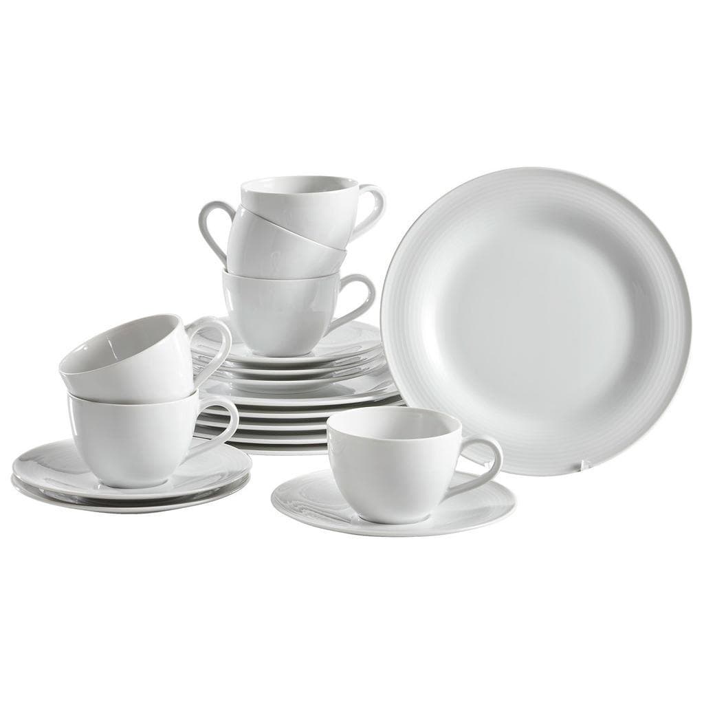 Seltmann Weiden Kaffeeservice Beat 18er Set Weiß
