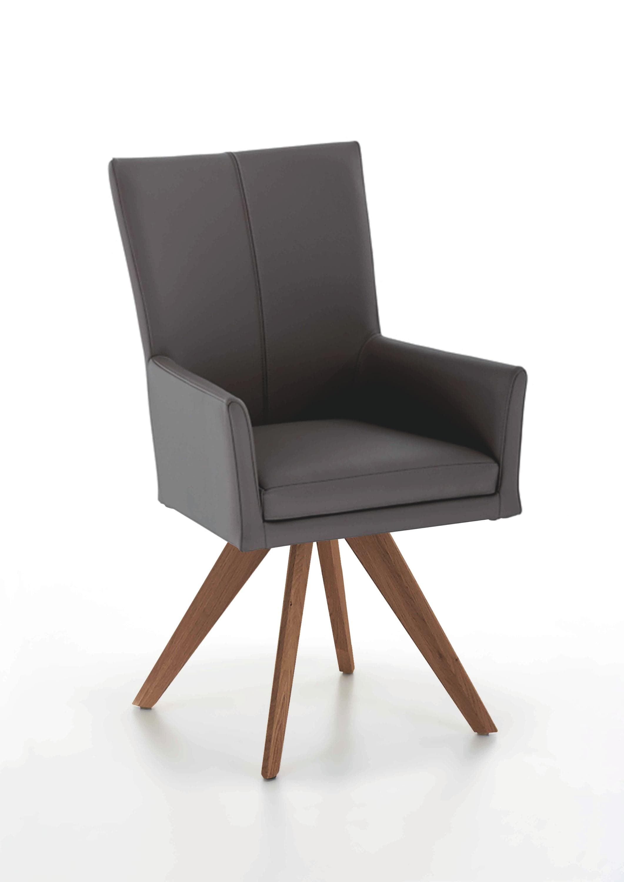 NIEHOFF SITZMÖBEL Polsterstuhl COLORADO Leder Wild-Nussbaum