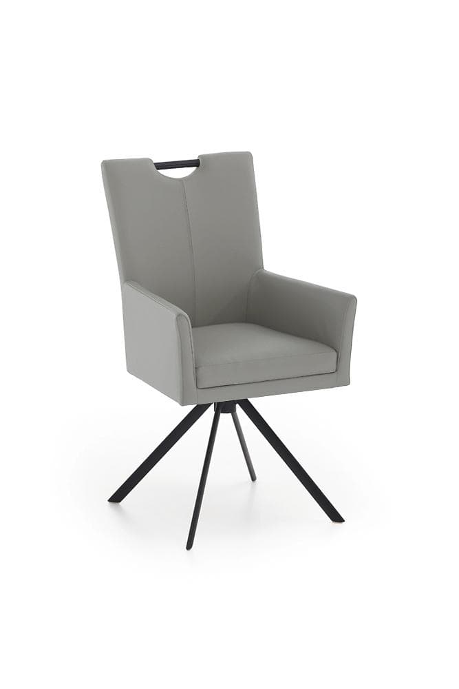 NIEHOFF SITZMÖBEL Polsterstuhl COLORADO Leder Schwarz