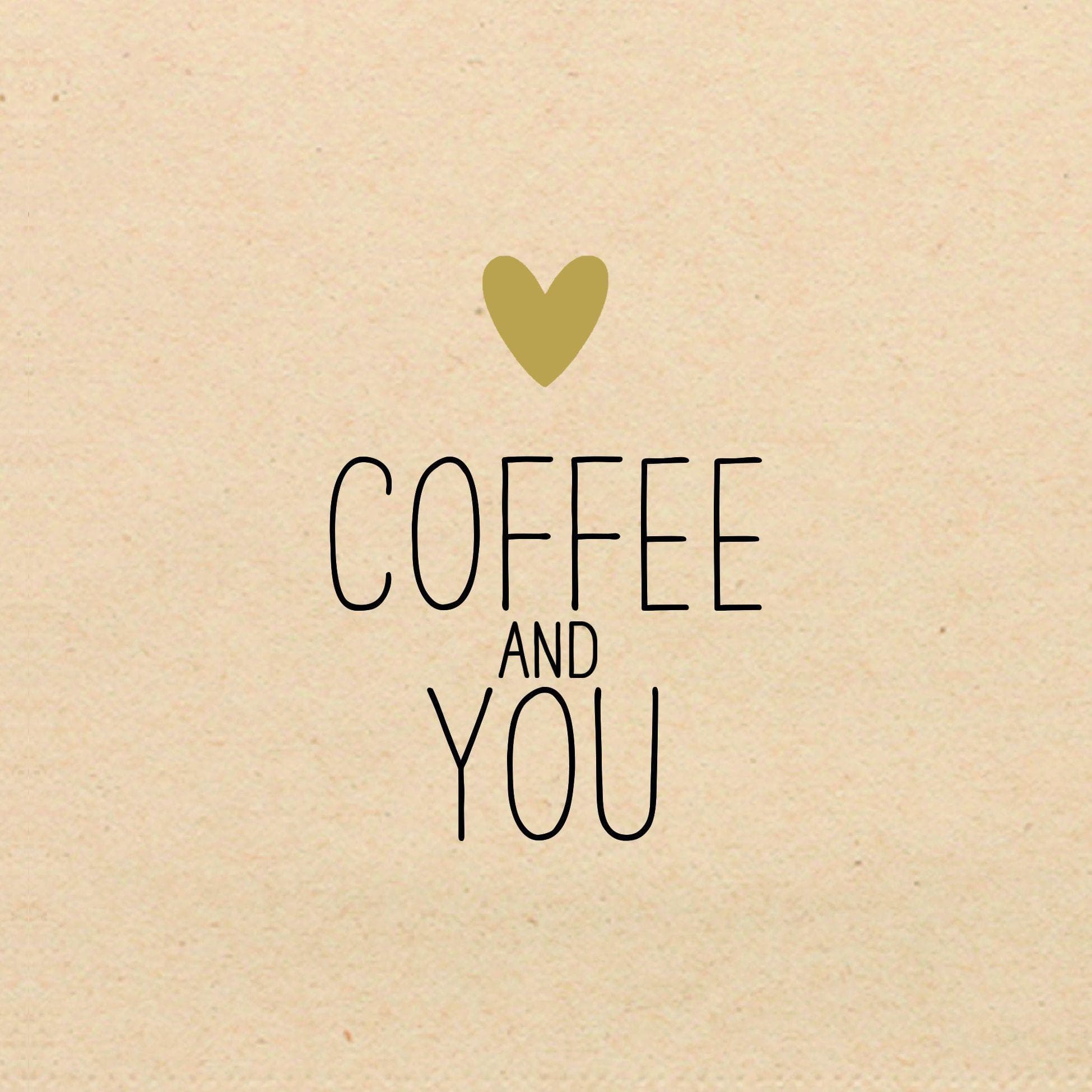 Ostermann Servietten COFFEE + YOU Beige 20 Stück 3-lagig