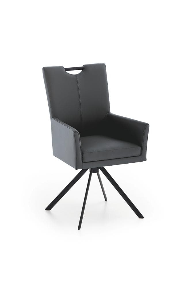 Polsterstuhl COLORADO von NIEHOFF SITZMÖBEL Leder Schwarz