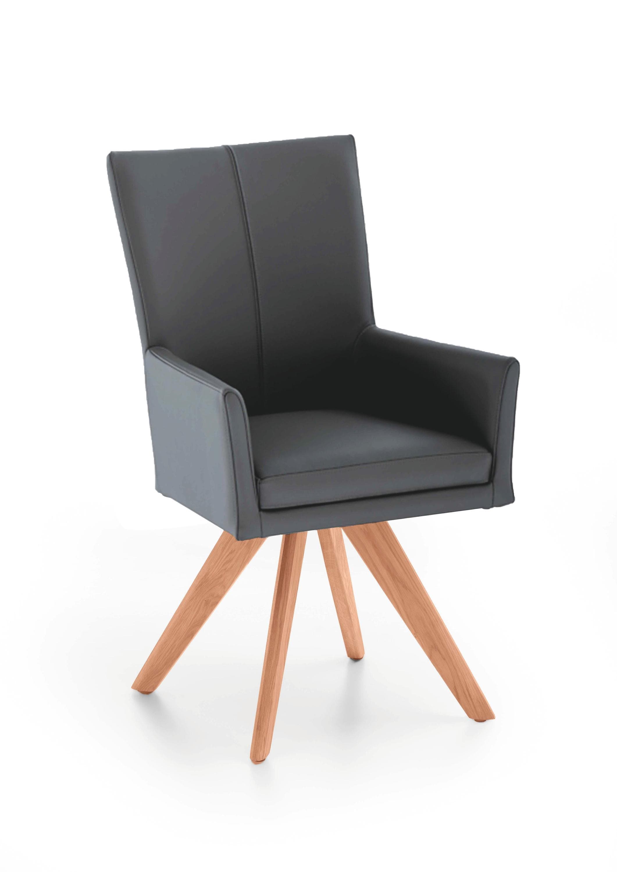 NIEHOFF SITZMÖBEL Polsterstuhl COLORADO Leder Braun