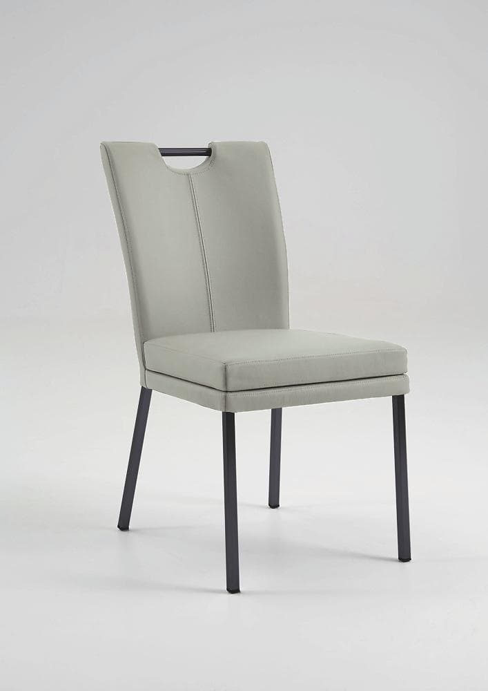 NIEHOFF SITZMÖBEL Polsterstuhl COLORADO Leder Schwarz