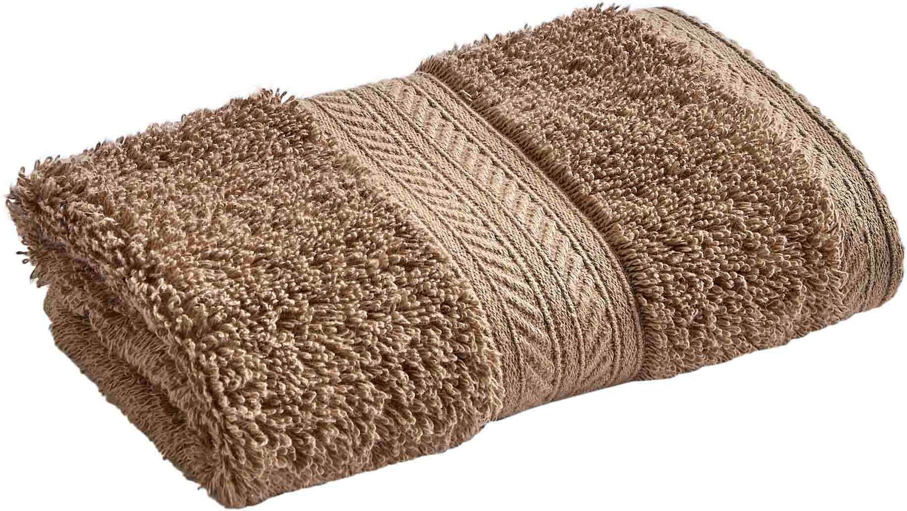 Christy Renaissance Waschlappen Braun 33x33 cm Walkfrottier 6er Set