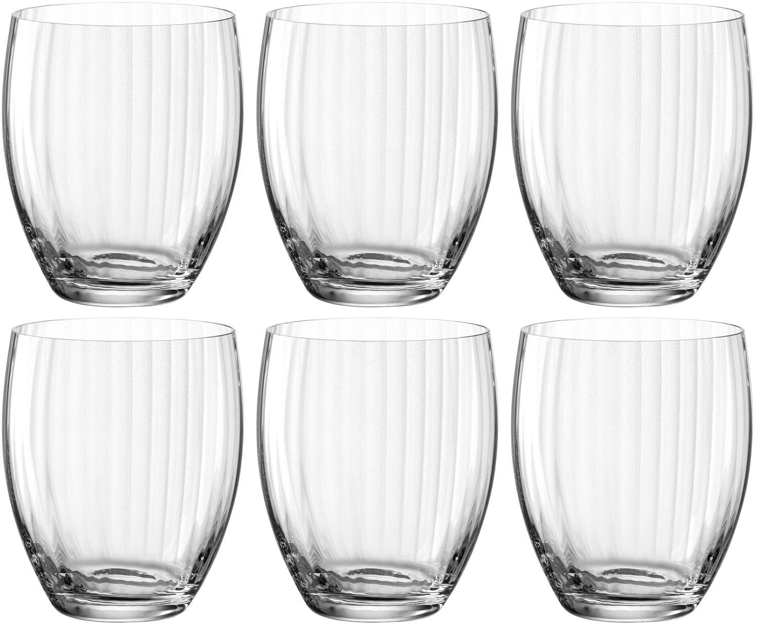 Leonardo Trinkgläser Poesia 380 ml 6er Set Transparent Kristallglas