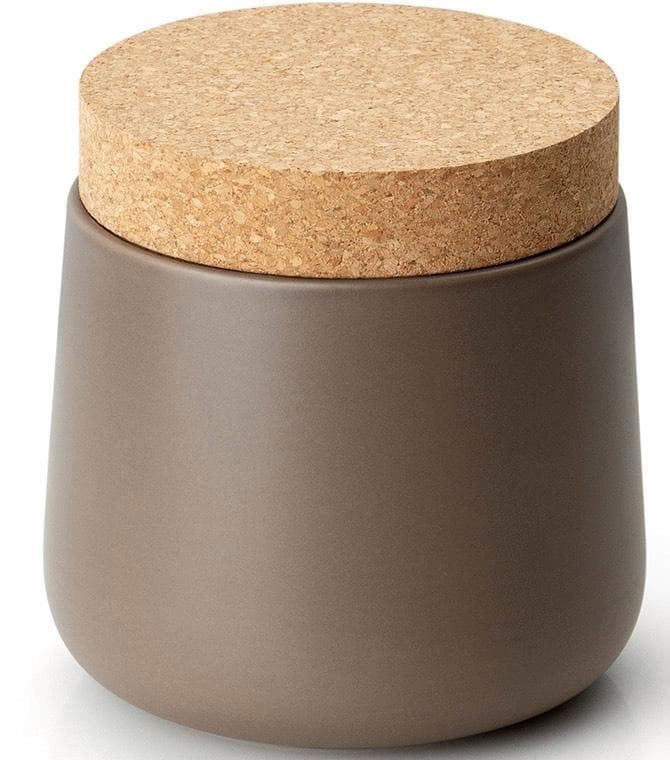 Vorratsdose CONTINENTA grau (taupe) H:14,5cm Lebensmittelaufbewahrungsbehälter 14x14,5 cm