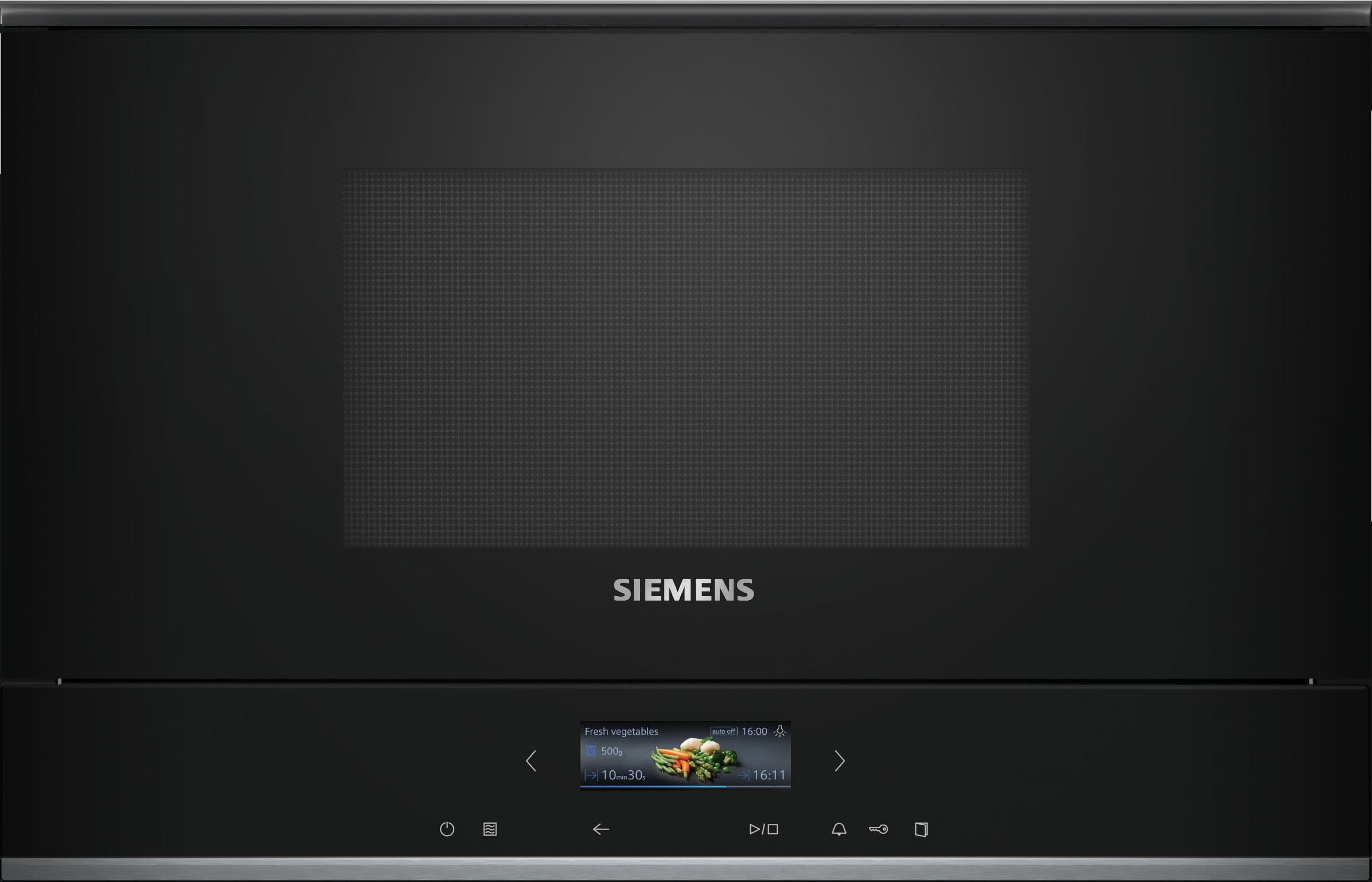 Siemens BE732R1B1 IQ700 Mikrowelle Schwarz/Edelstahl 21 Liter 900W