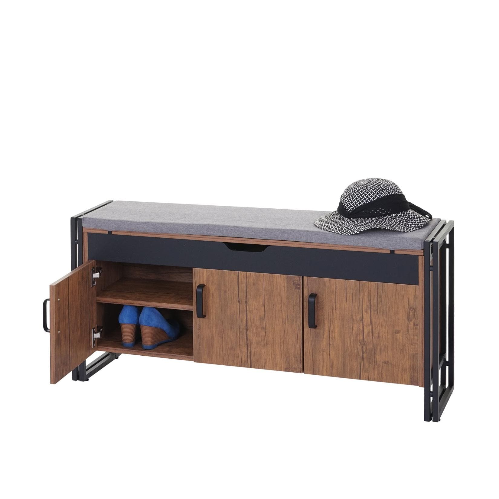 Schuhkommode mit Sitzmöglichkeit MCW-A27 - Kommode Bank