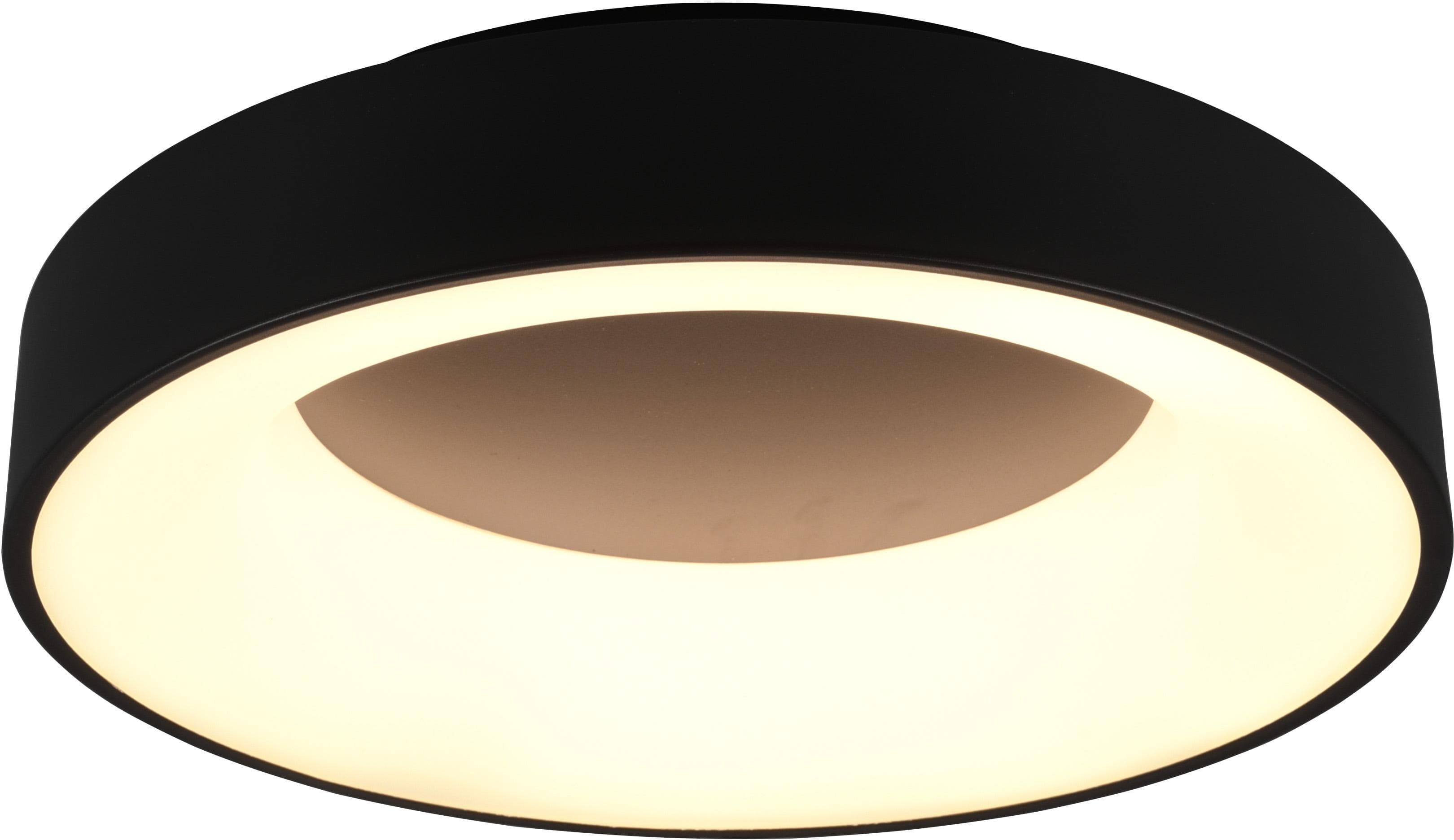 TRIO LED Deckenleuchte GIRONA Schwarz Dimmbar
