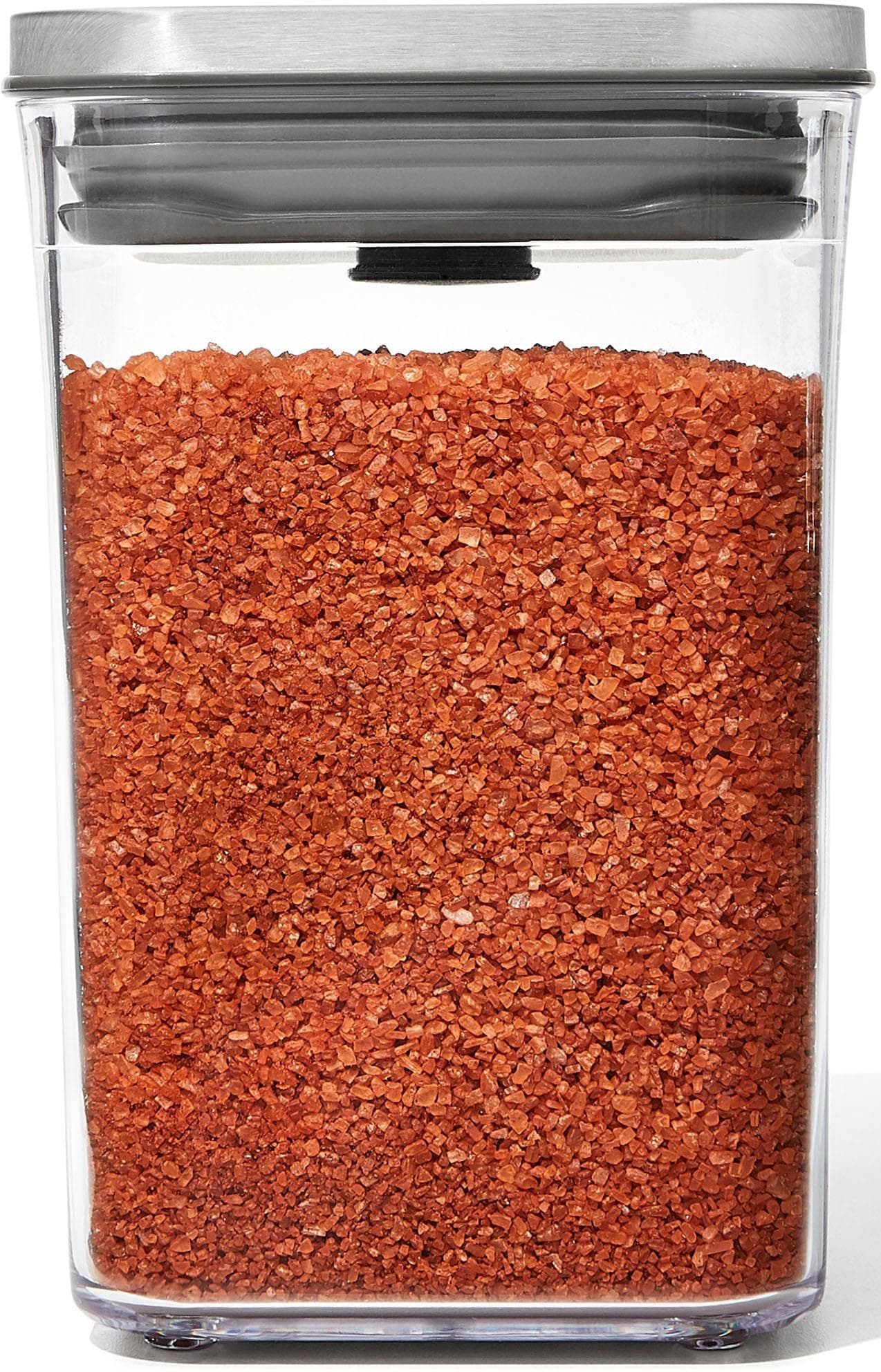 OXO Steel Vorratsdose Pop transparent quadratisch