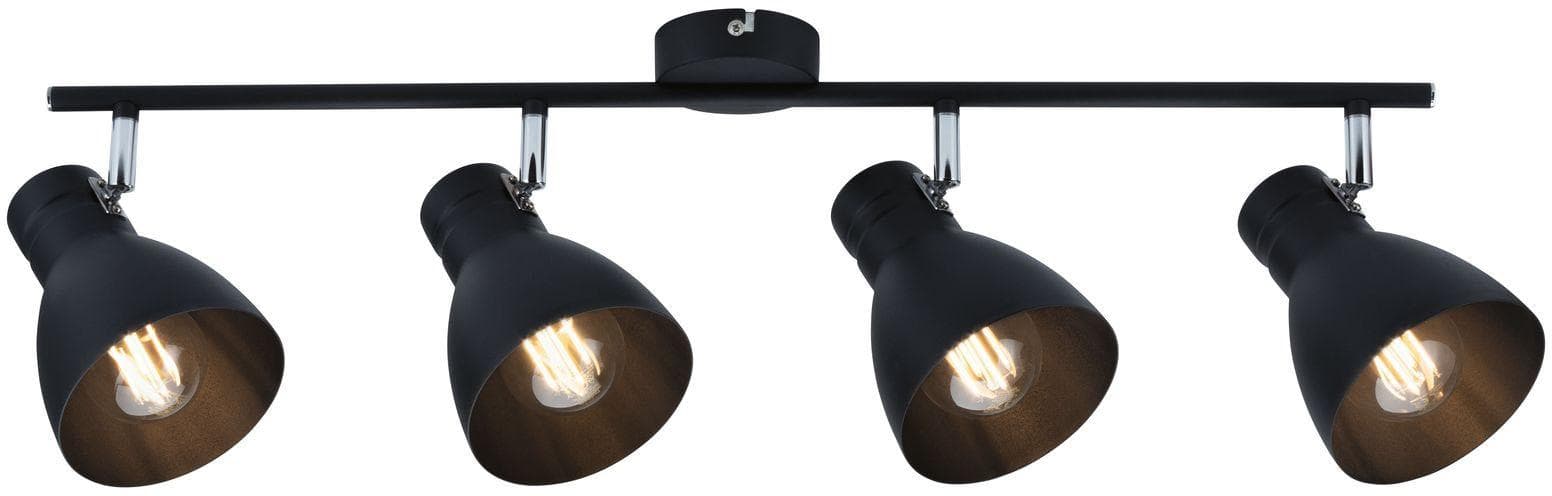 Paulmann Davy Deckenleuchte Schwarz Vierflammig