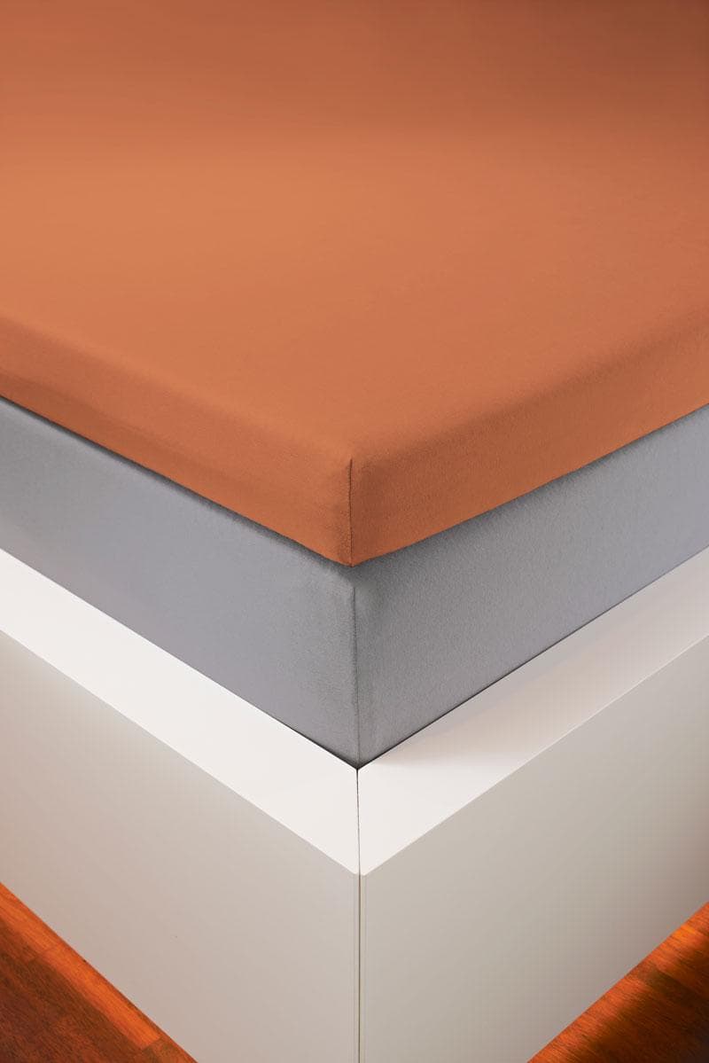 bellana Spannbettlaken Topper Jersey mandarine