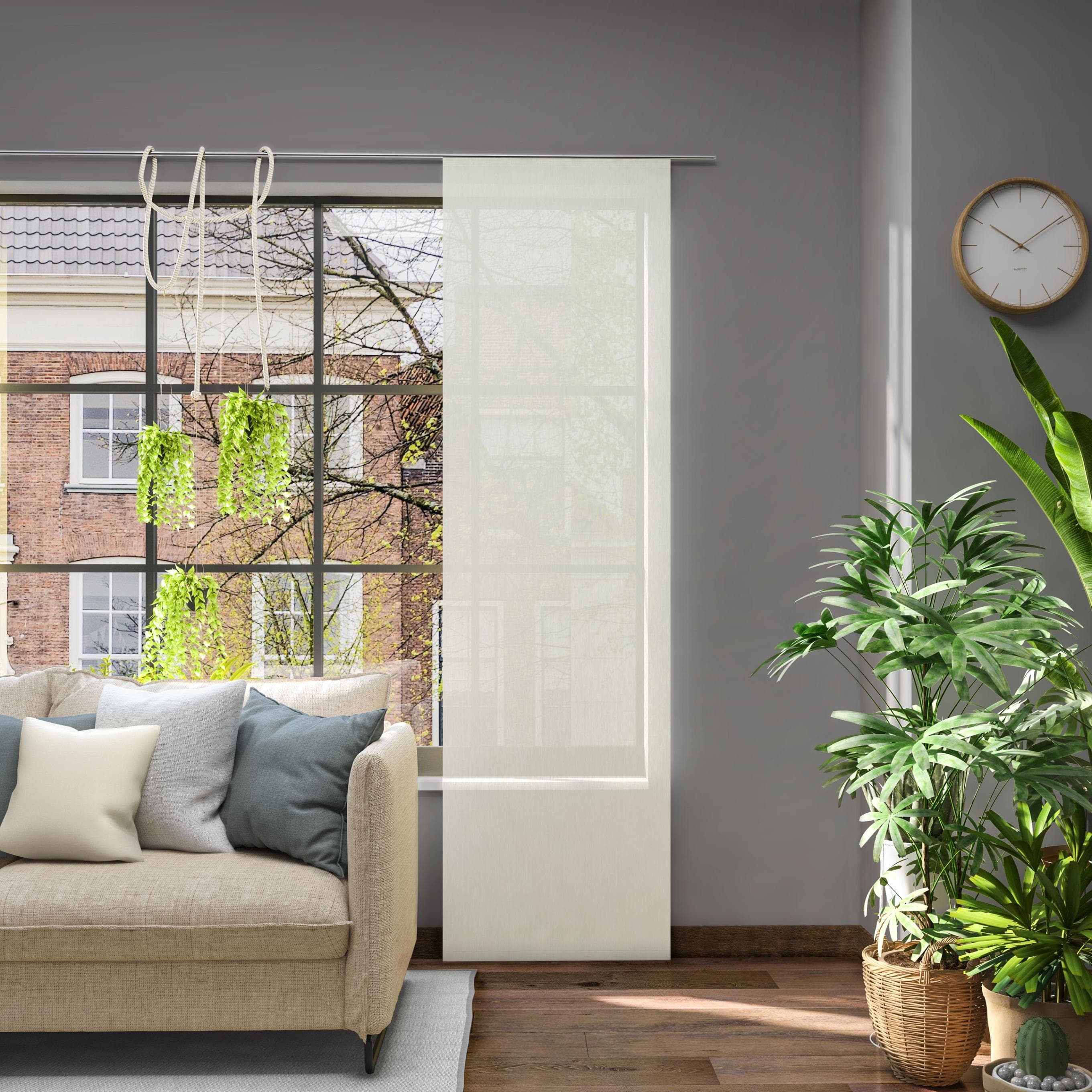 Neutex for you! Schiebegardine Libre-ECO, Paneelwagen (1 St), halbtransparent, Jacquard, Nachhaltig, 60 x 245 cm (B x H)