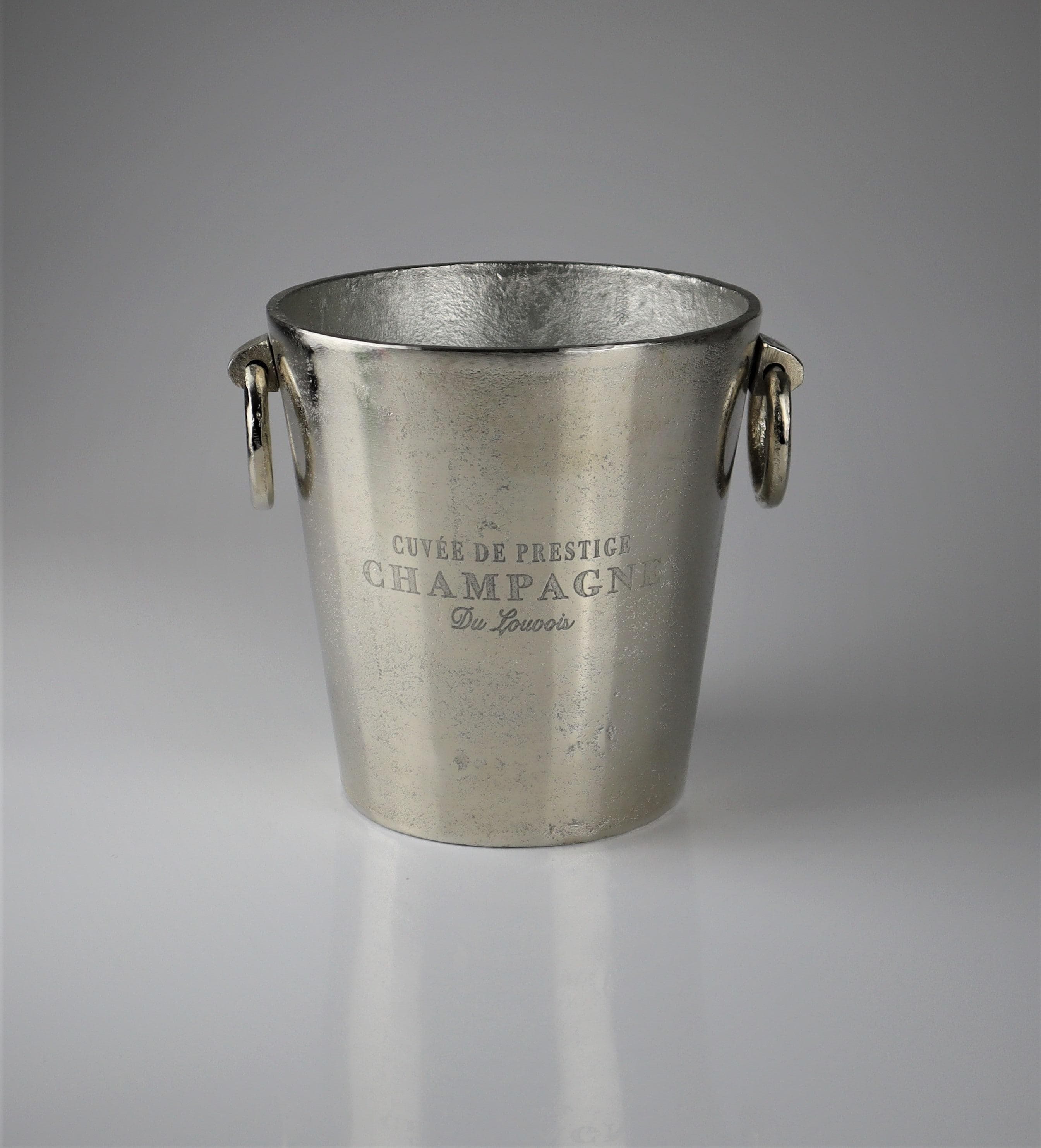 AM Design Wein- und Sektkühler Aluminium Silber Eiskübel