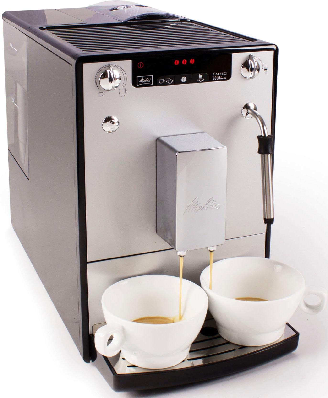 Melitta Kaffeevollautomat Solo & Milk E953 Silber Schwarz