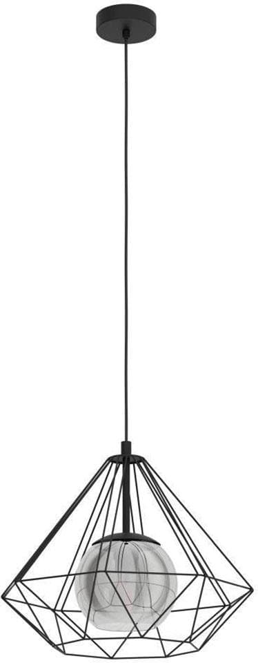 EGLO Hängeleuchte VERNHAM - Schwarz, Stahl, Glas