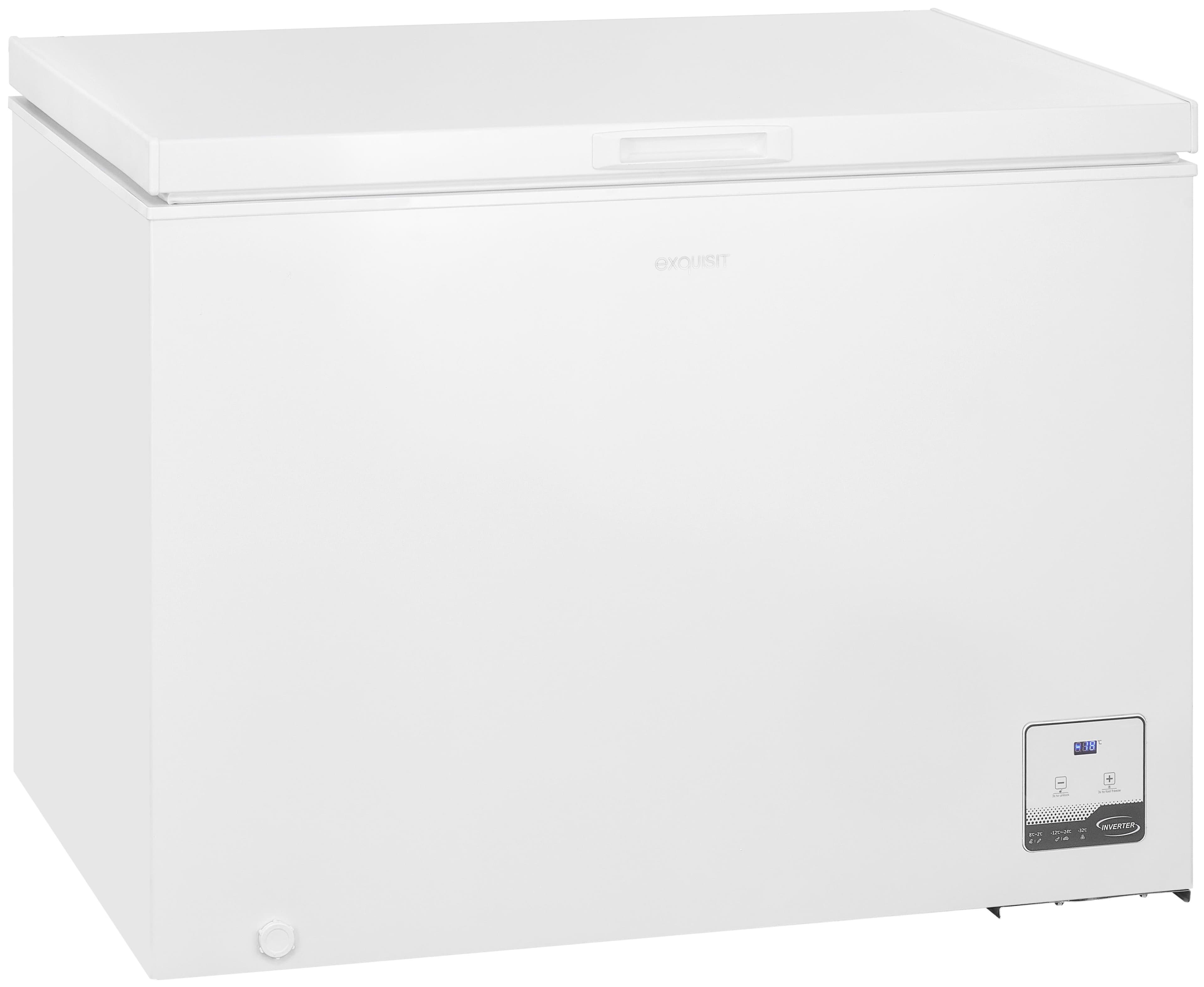 EXQUISIT Gefriertruhe GT300-050C Weiß 292L 2-in-1