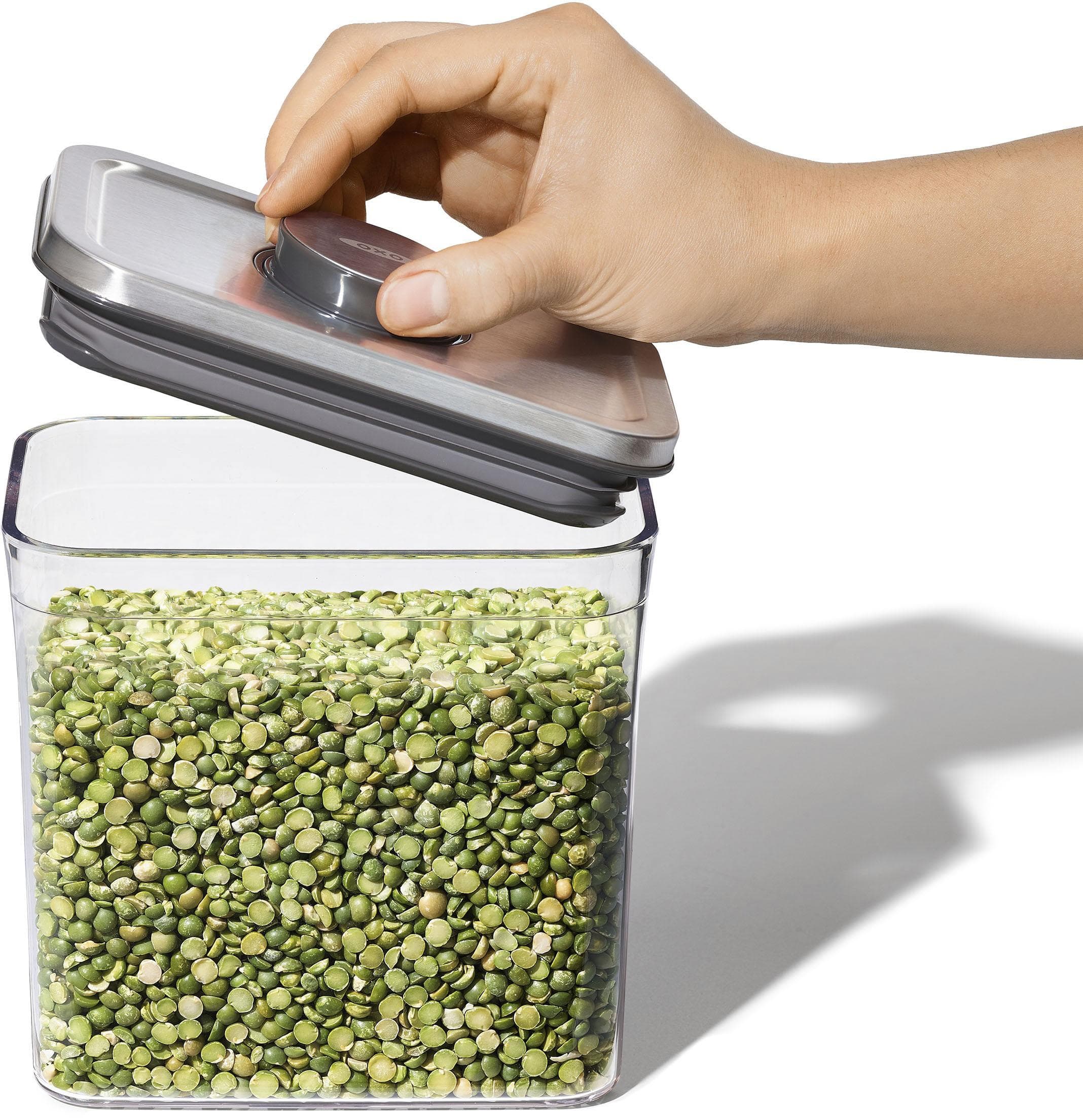 OXO Steel Vorratsdose rechteckig 1,6 L transparent