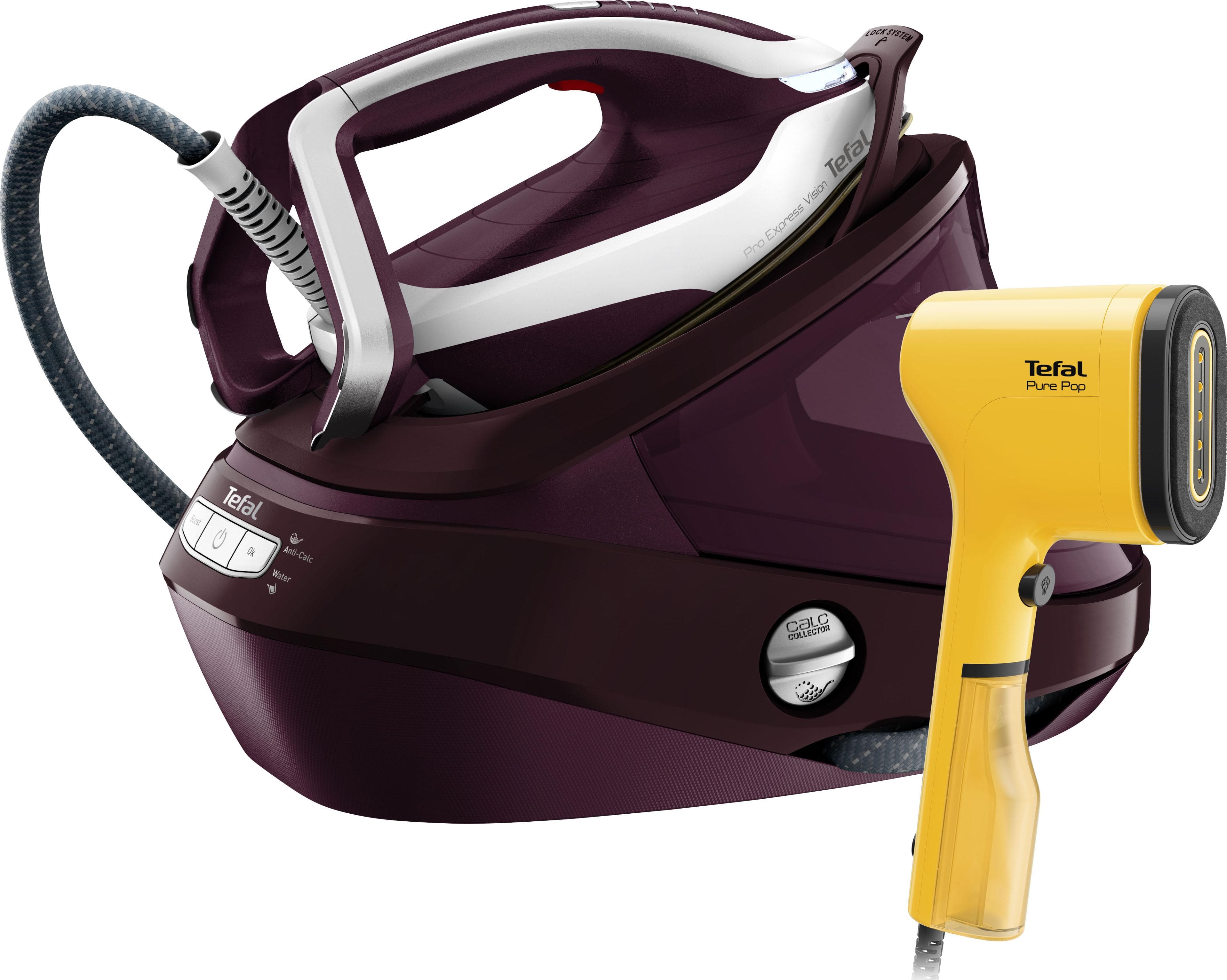 Tefal Pro Express Vision GV9810 Dampfbügelstation Aubergine/Weiß