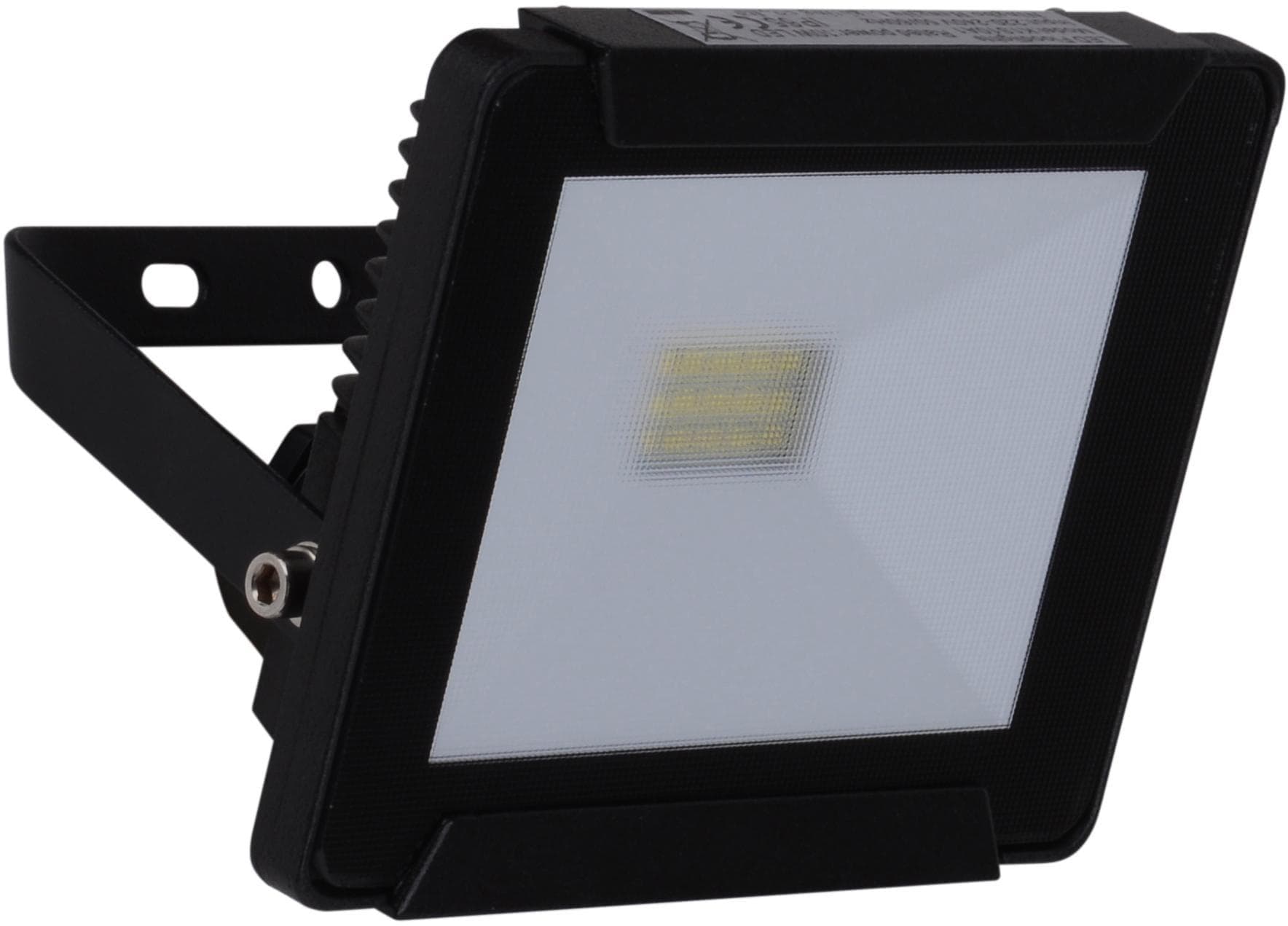 Näve LED Außen-Wandleuchte Strahler Kaltweiß Schwarz Aluminium