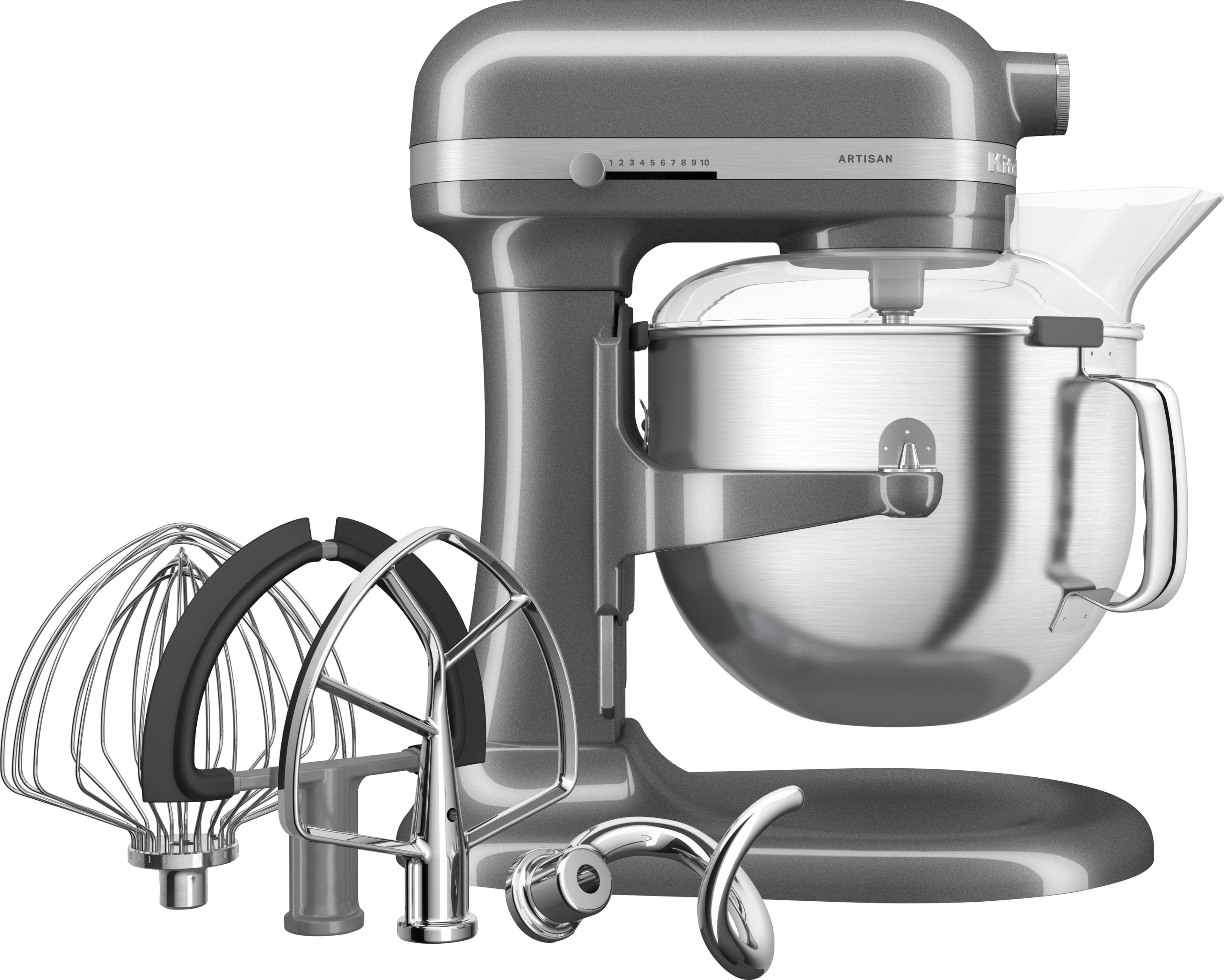KitchenAid Küchenmaschine 5KSM70SHXECA Silber Schüsselheber