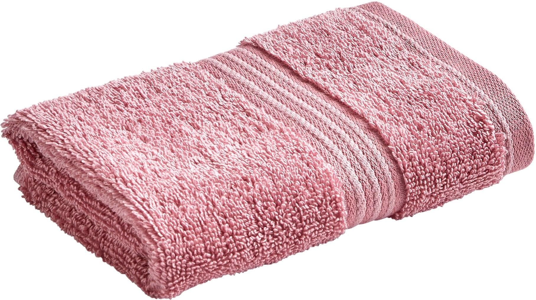 CHRISTY Waschlappen SUPREME rosa 33x33cm Walkfrottier 6er Set