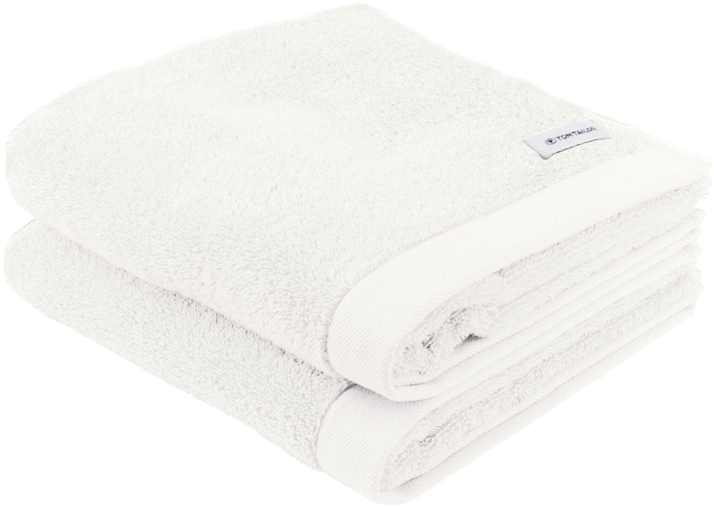 Tom Tailor Handtücher 2er-Pack Crisp White Baumwolle
