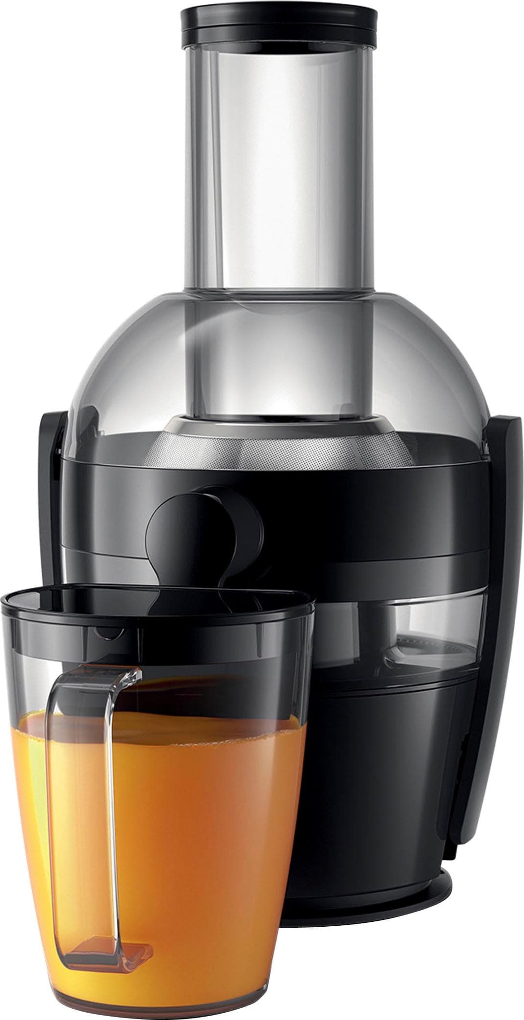 Philips Viva Collection Entsafter 0.8L QuickClean XL-Einfüllöffnung 800 Watt Schwarz