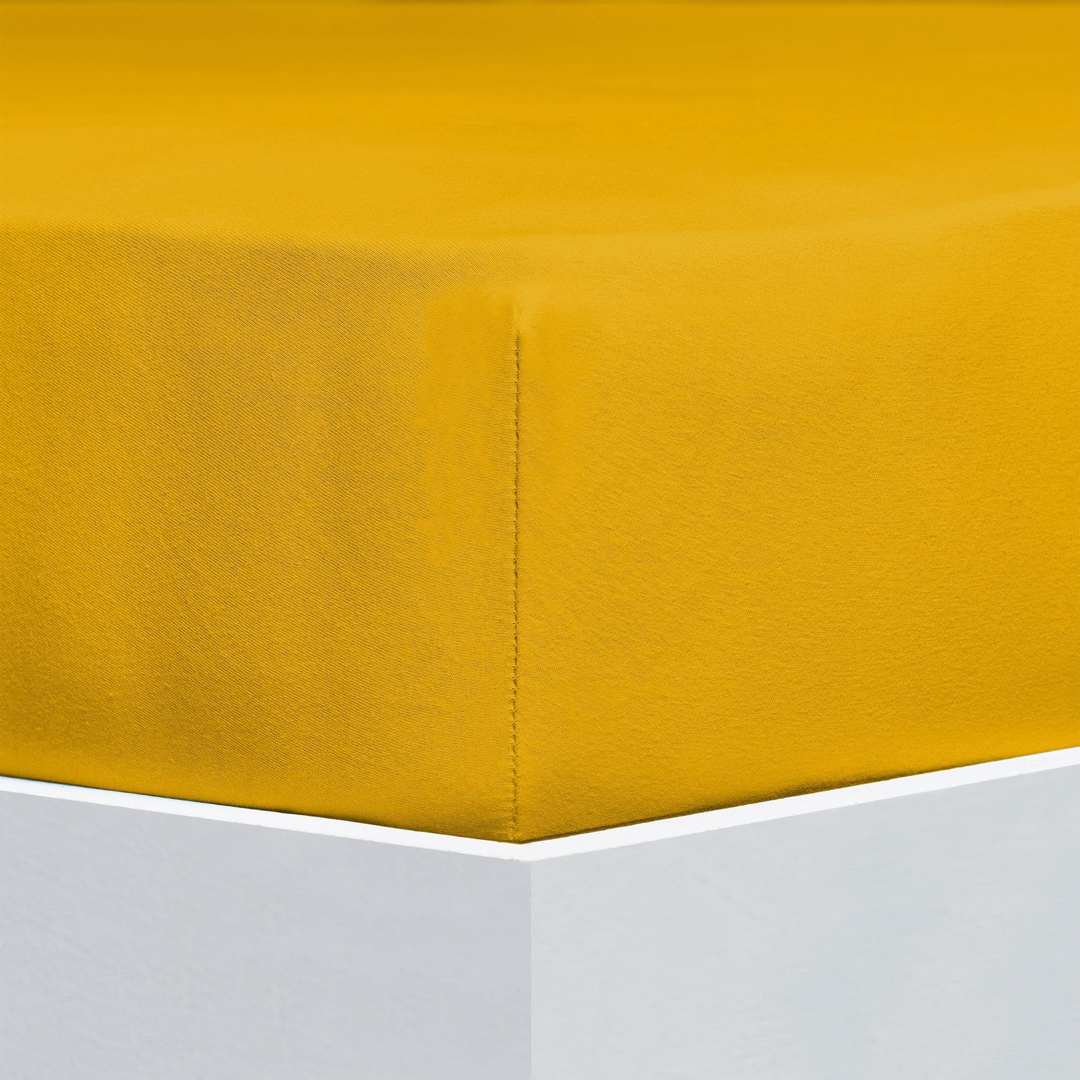 Bettlaken FLORELLA Flausch-Flanell 100% Baumwolle gelb gold