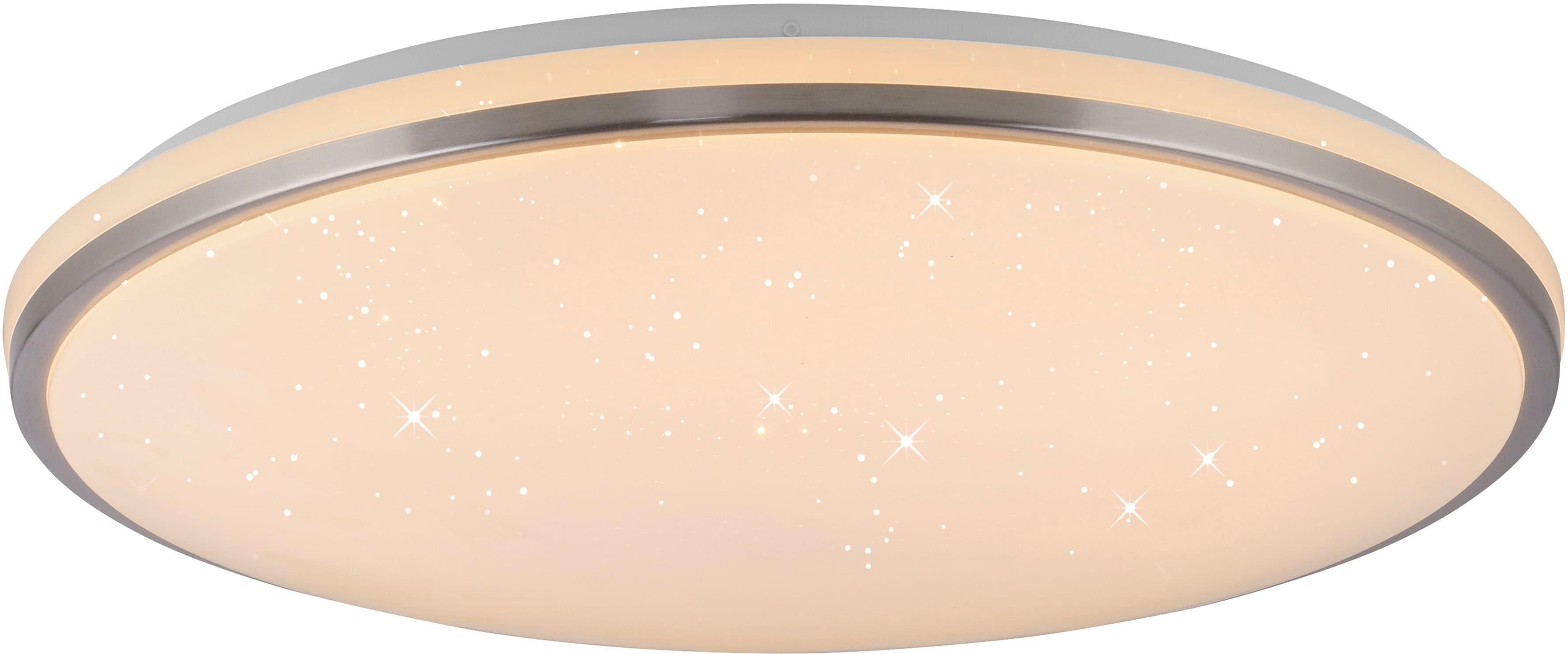 JUST LIGHT LED Deckenleuchte KYLE Stahl Sternenhimmel Dimmer