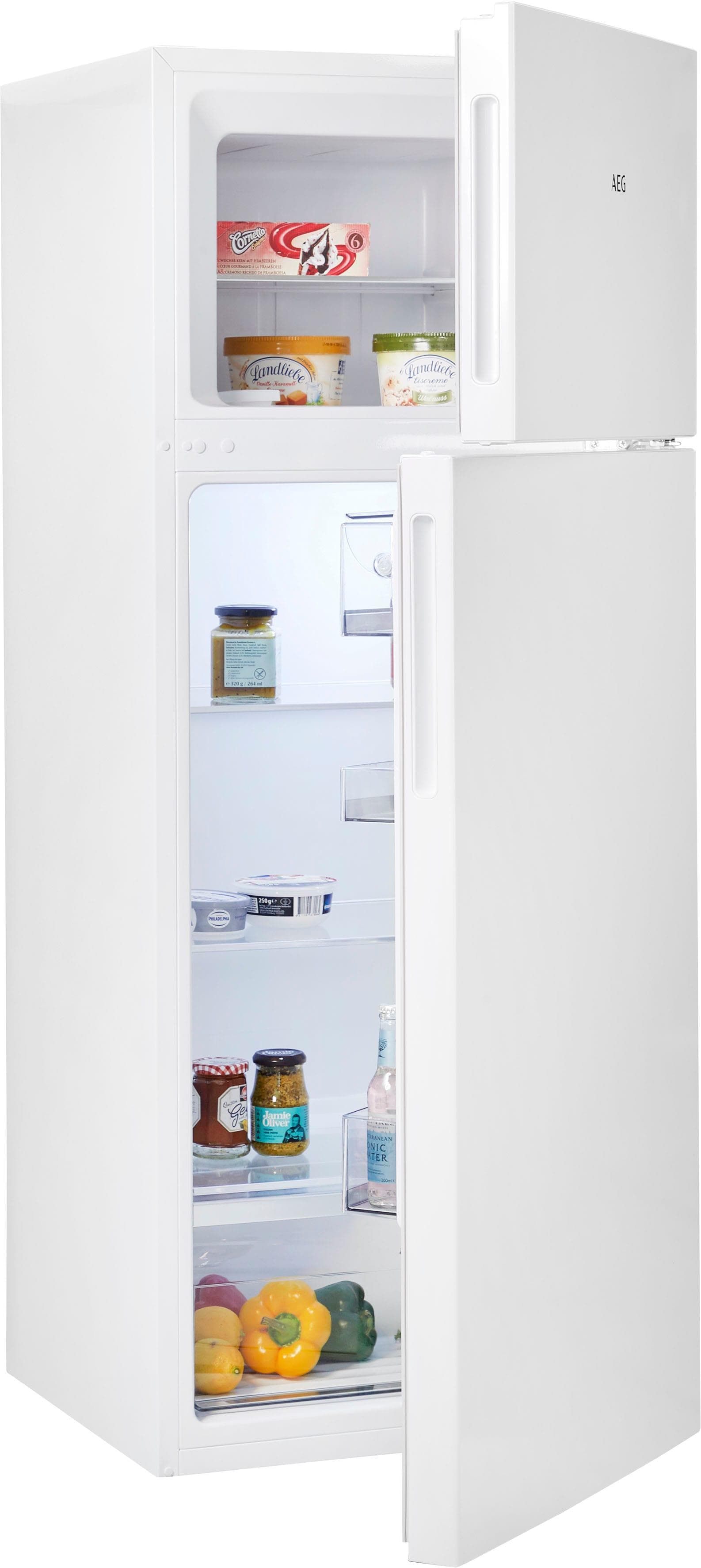 AEG Kühl-/Gefrierkombination weiß freistehend 205L