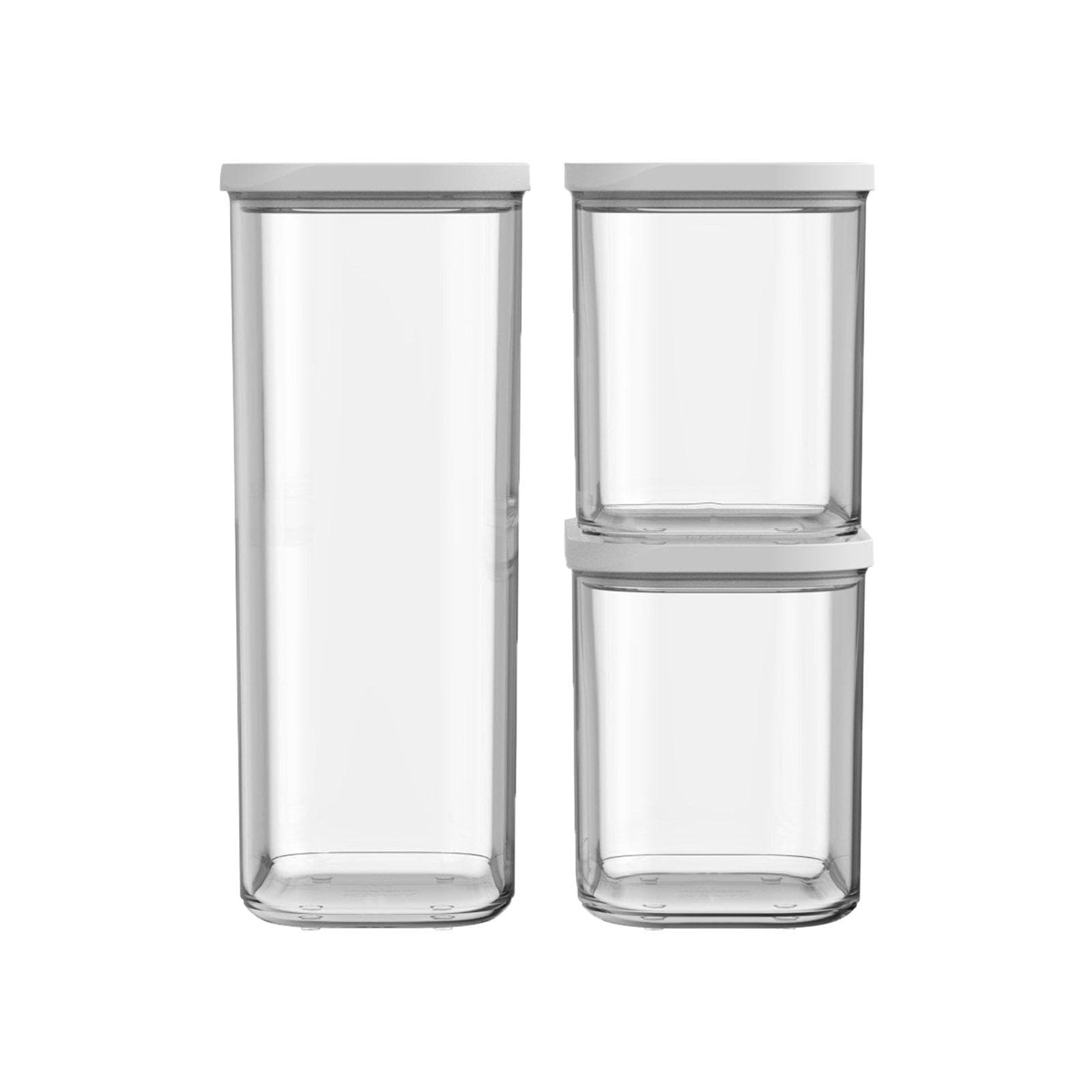 Mepal Vorratsdosen Modula 3er Set Weiß Lebensmittelaufbewahrungsbehälter