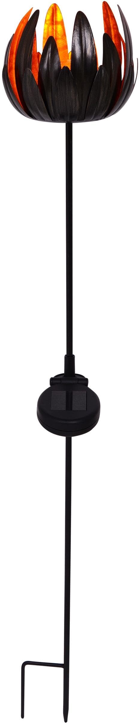 Näve LED Solarleuchte Blume: Dekorative Gartenlampe mit Warmweißem Licht