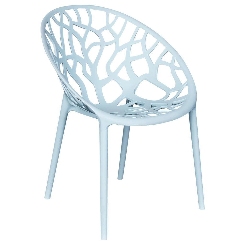 Ambia Garden Stapelstuhl Blau Kunststoff Gartenstuhl