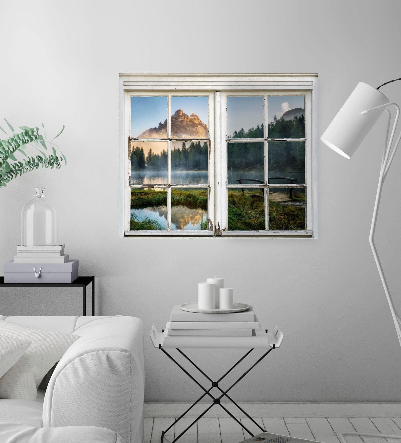 Wandsticker QUEENCE Landschaft grün 40x60 cm