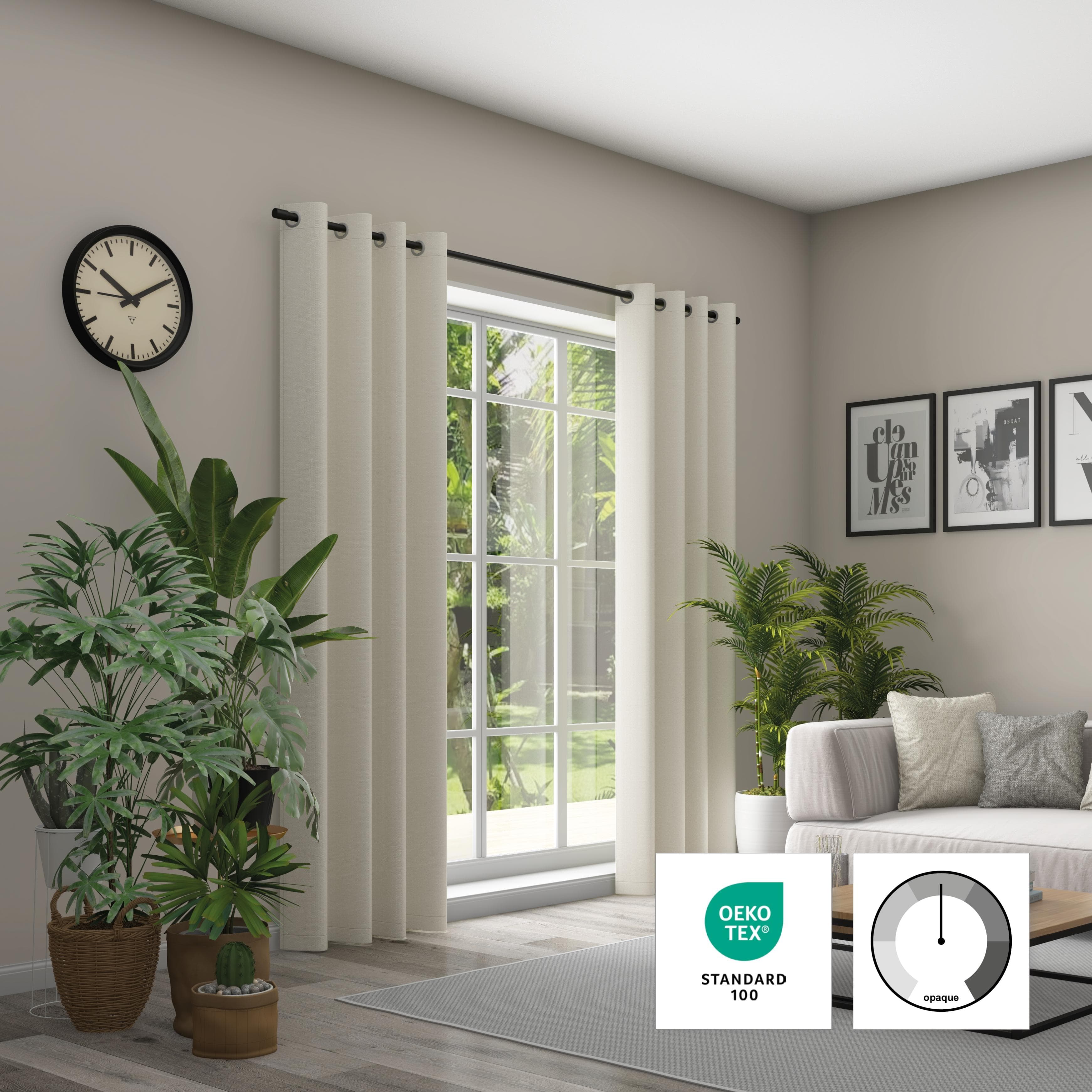 Neutex for you! Linessa Blickdichter Jacquard Ösenschal Beige