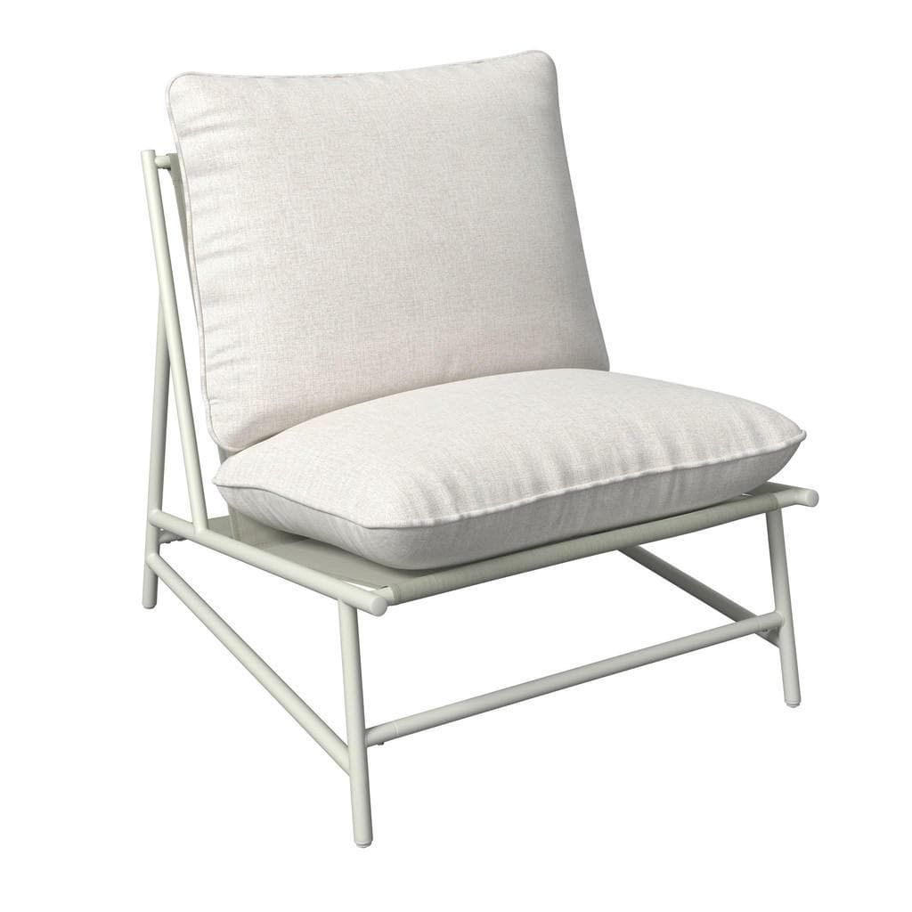 Ambia Garden Loungesessel Hellgrau Metall UV-beständig