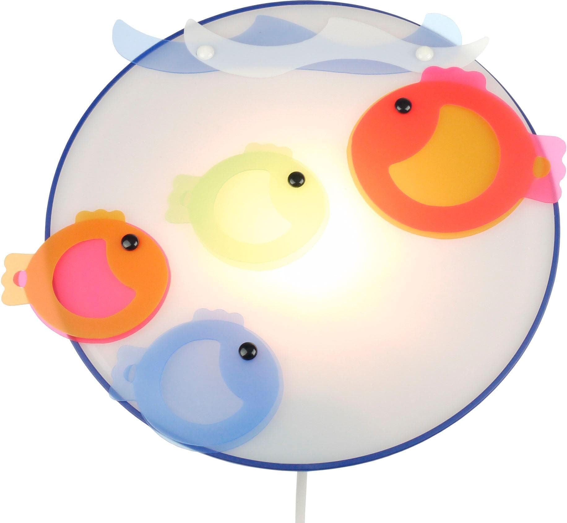 NIERMANN Wandleuchte Kleine Fische bunt Kinderzimmer Lampe
