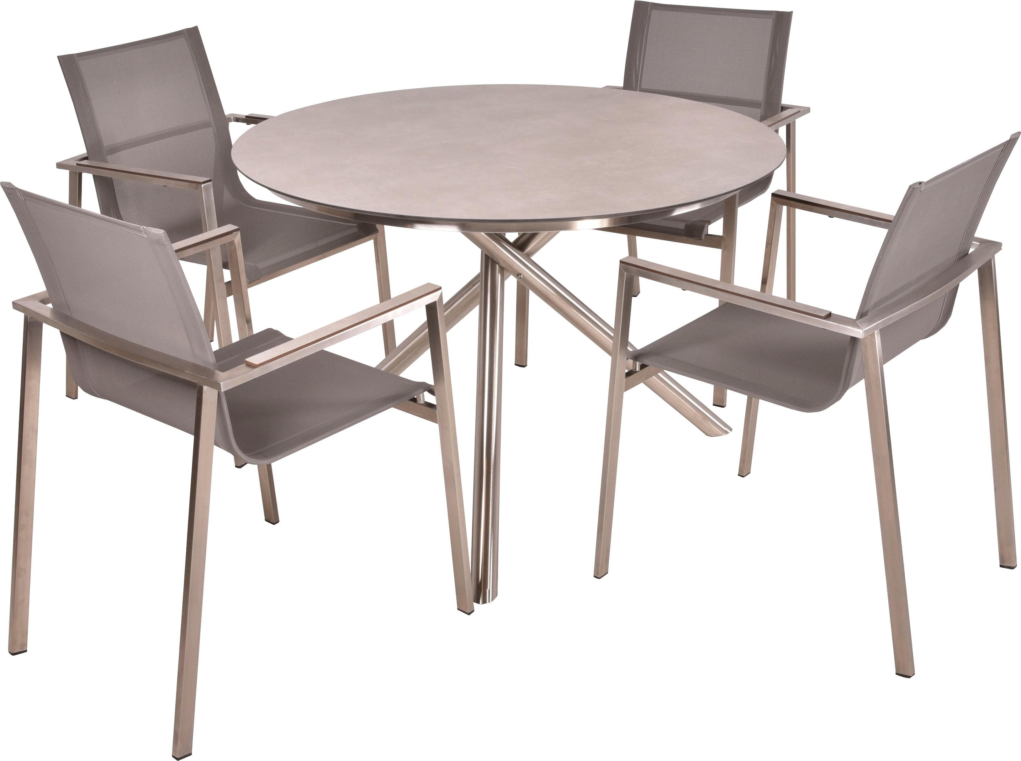 Metall Garten Essgruppe - 5-teilig