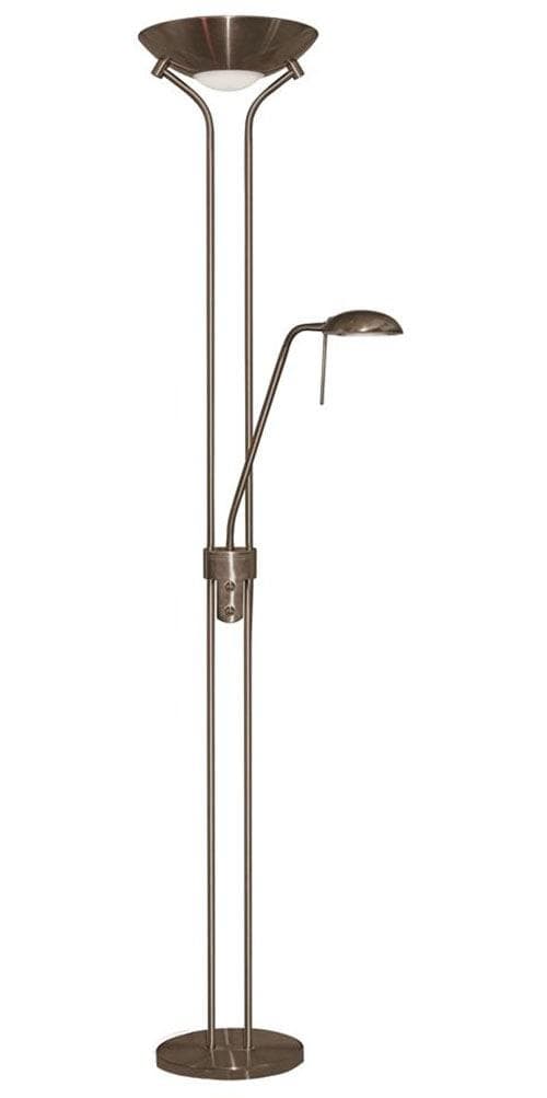 Dimmbarer Deckenfluter Jerik Altmessing