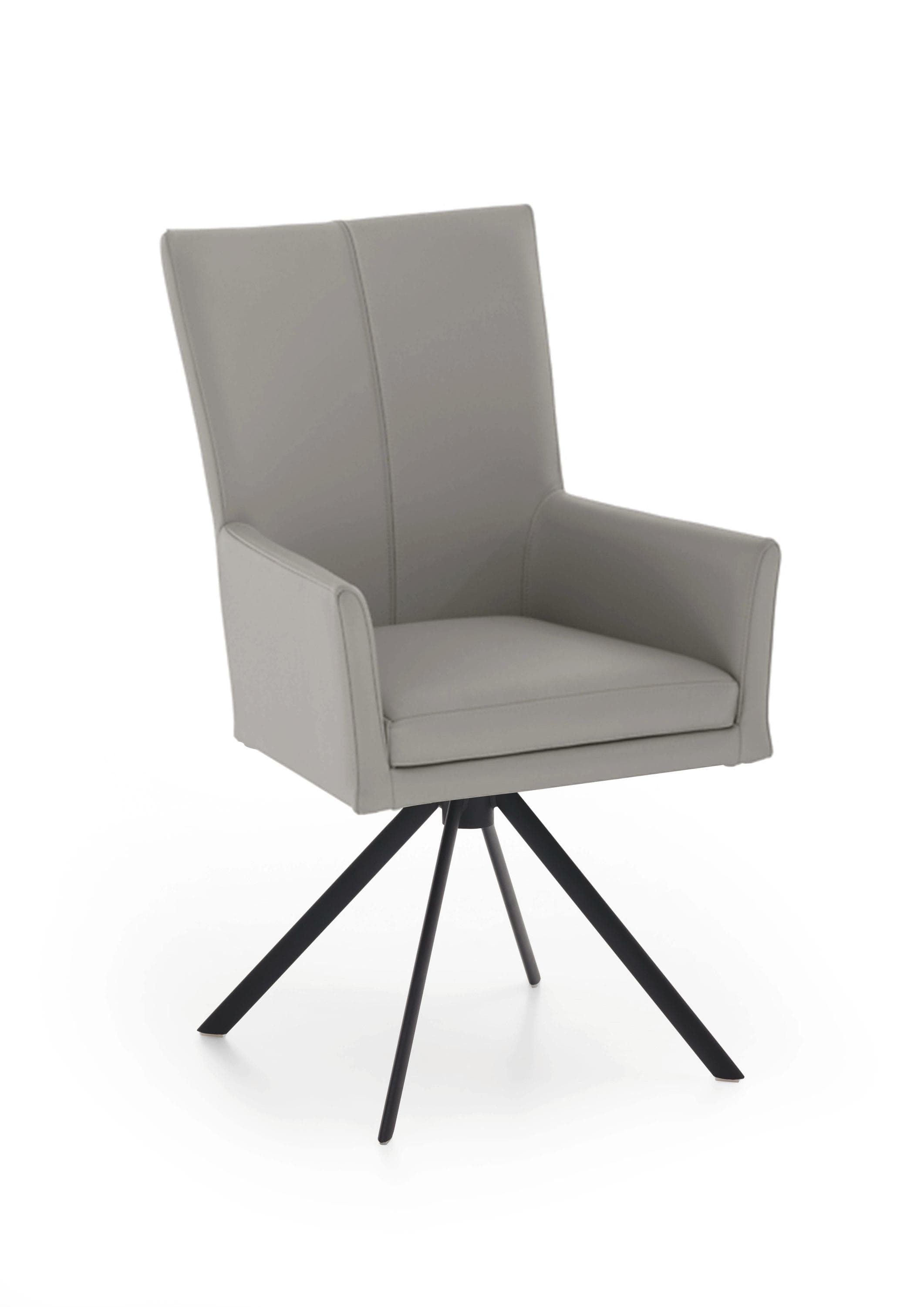 Polsterstuhl COLORADO von NIEHOFF SITZMÖBEL - Microfaser Schwarz