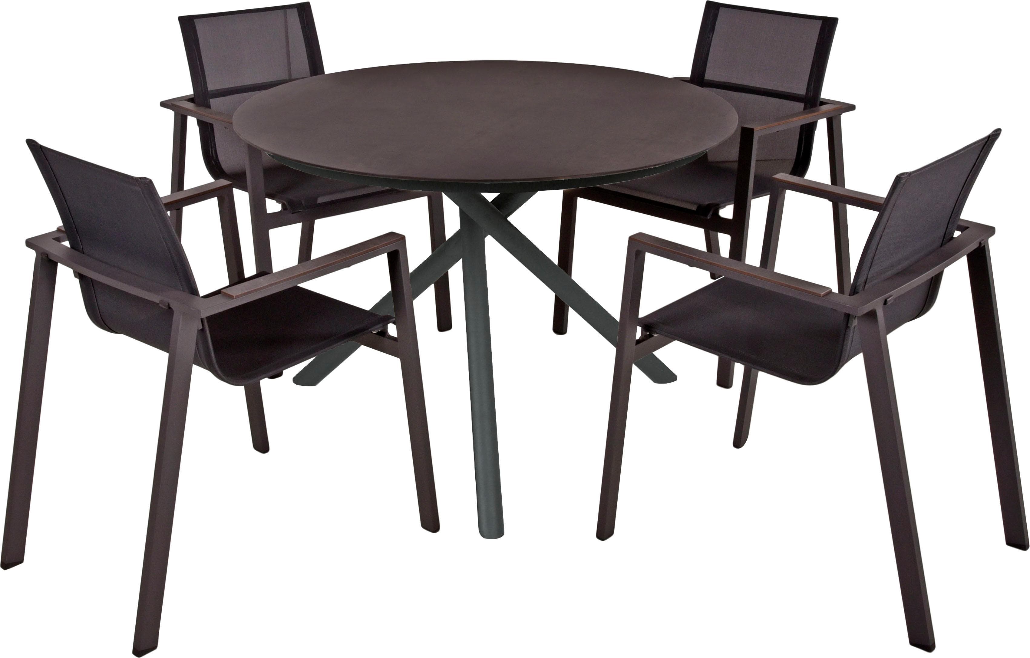 Aluminium Garten Essgruppe 5-teilig | Moderne Sitzgruppe