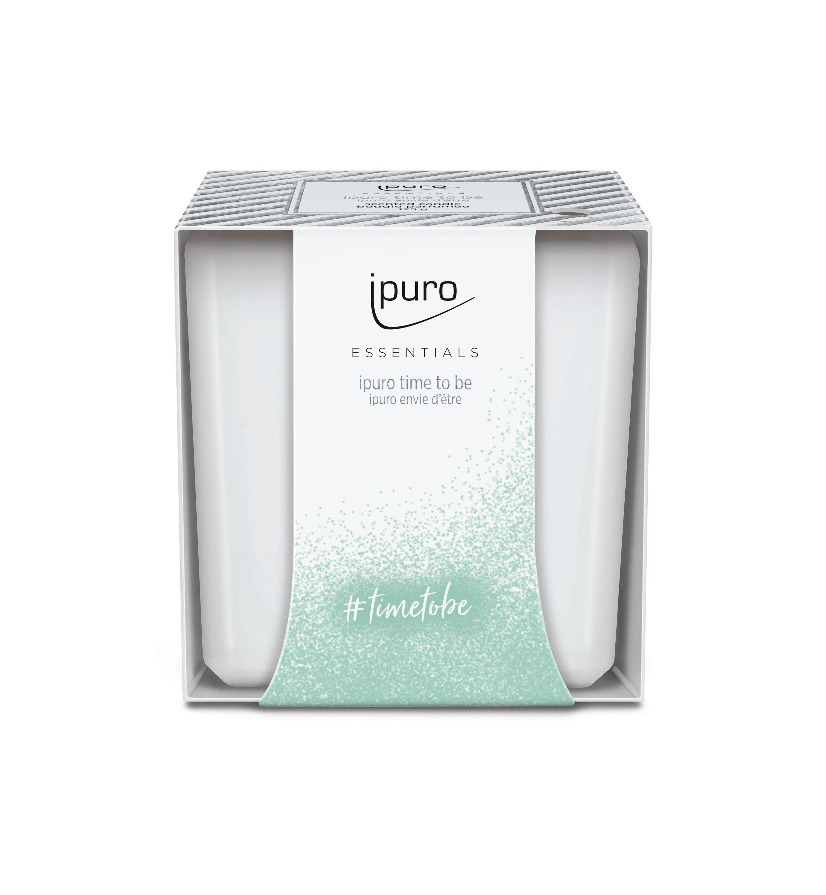 Ipuro Duftkerze TIME TO BE Weiß 125g